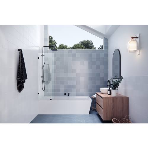 Glass Warehouse 58.25 in. x 20.5 in. Frameless Shower Bath Fixed Panel