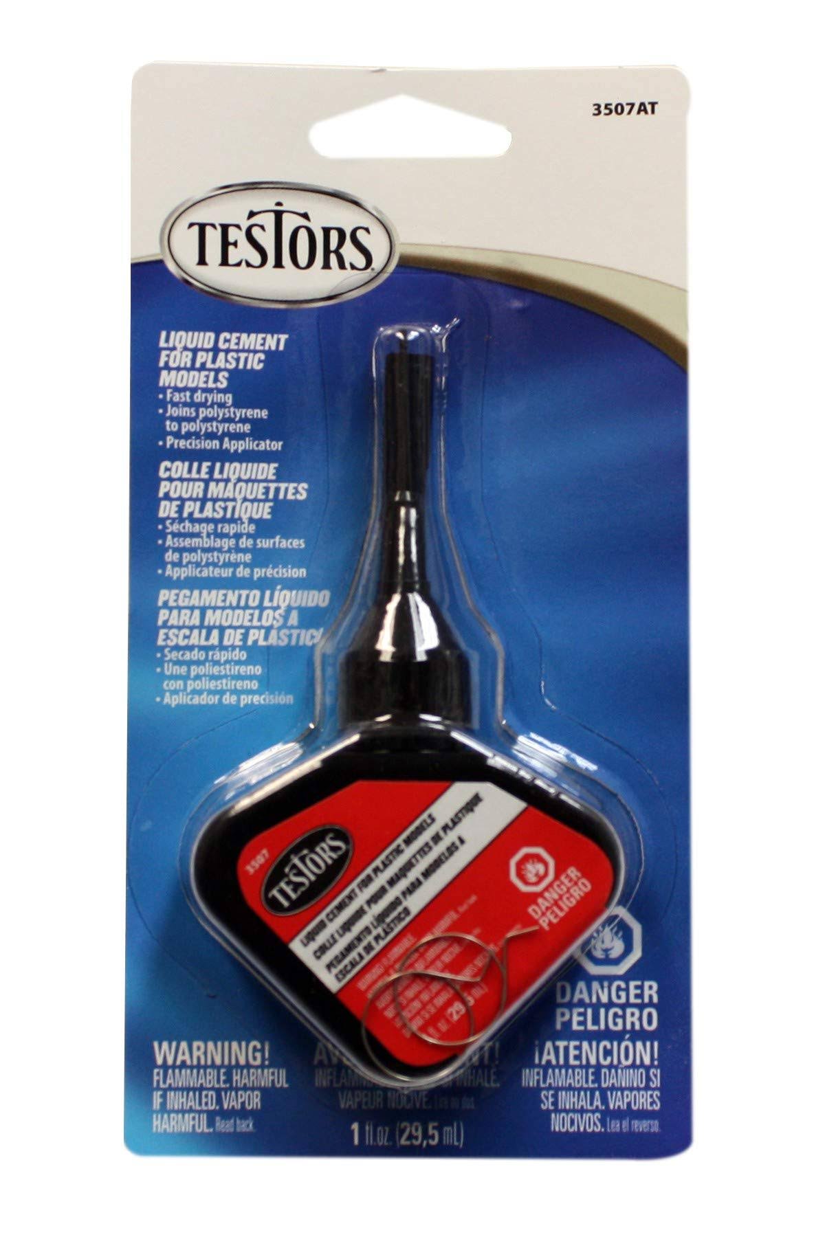 Testors Liquid Cement for Plastics- 1 oz