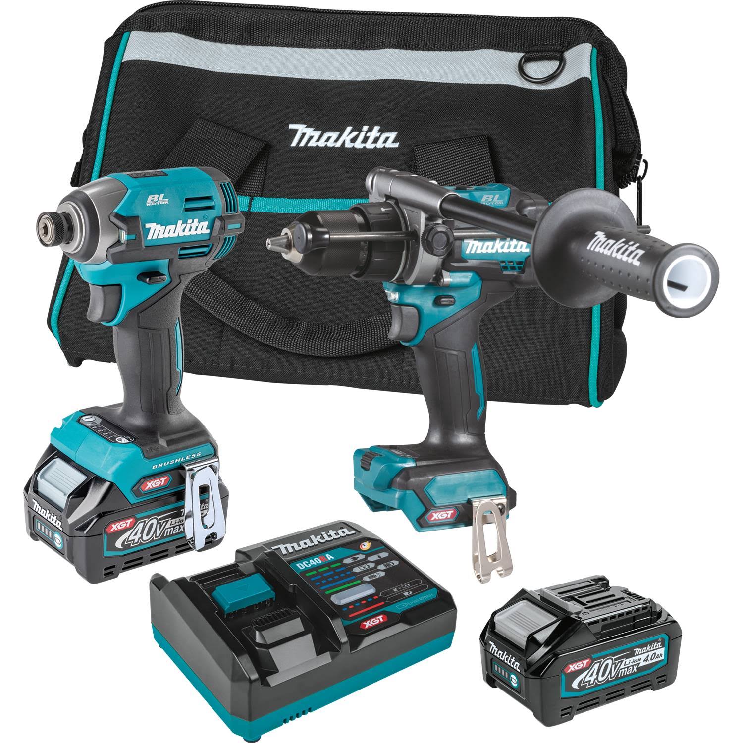 Makita GT201M1D1 40V Max XGT Brushless Cordless 2-pc. Combo Kit (2.5Ah/4.0Ah)