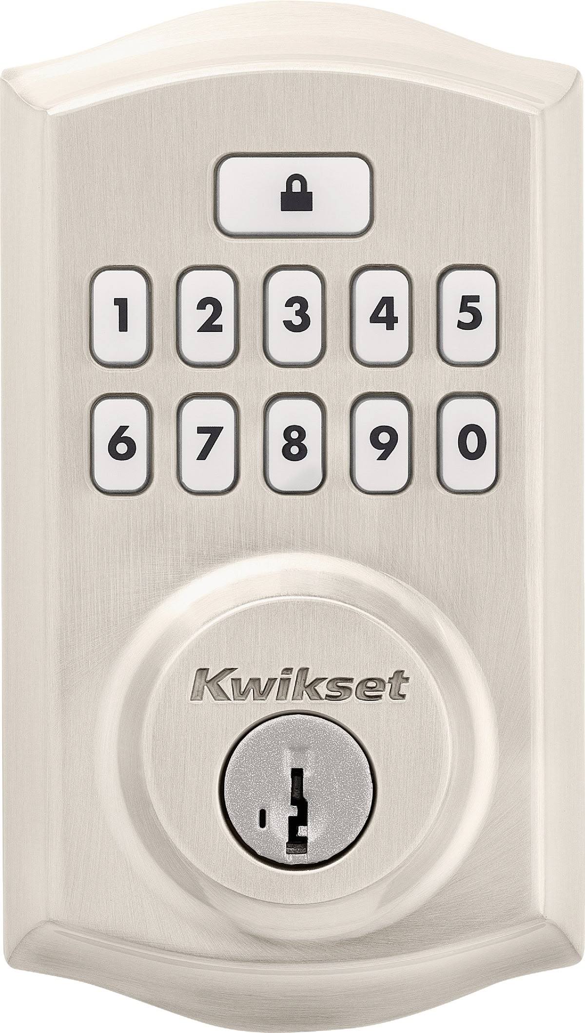 Kwikset SmartCode Satin Nickel Metal Electronic Deadbolt