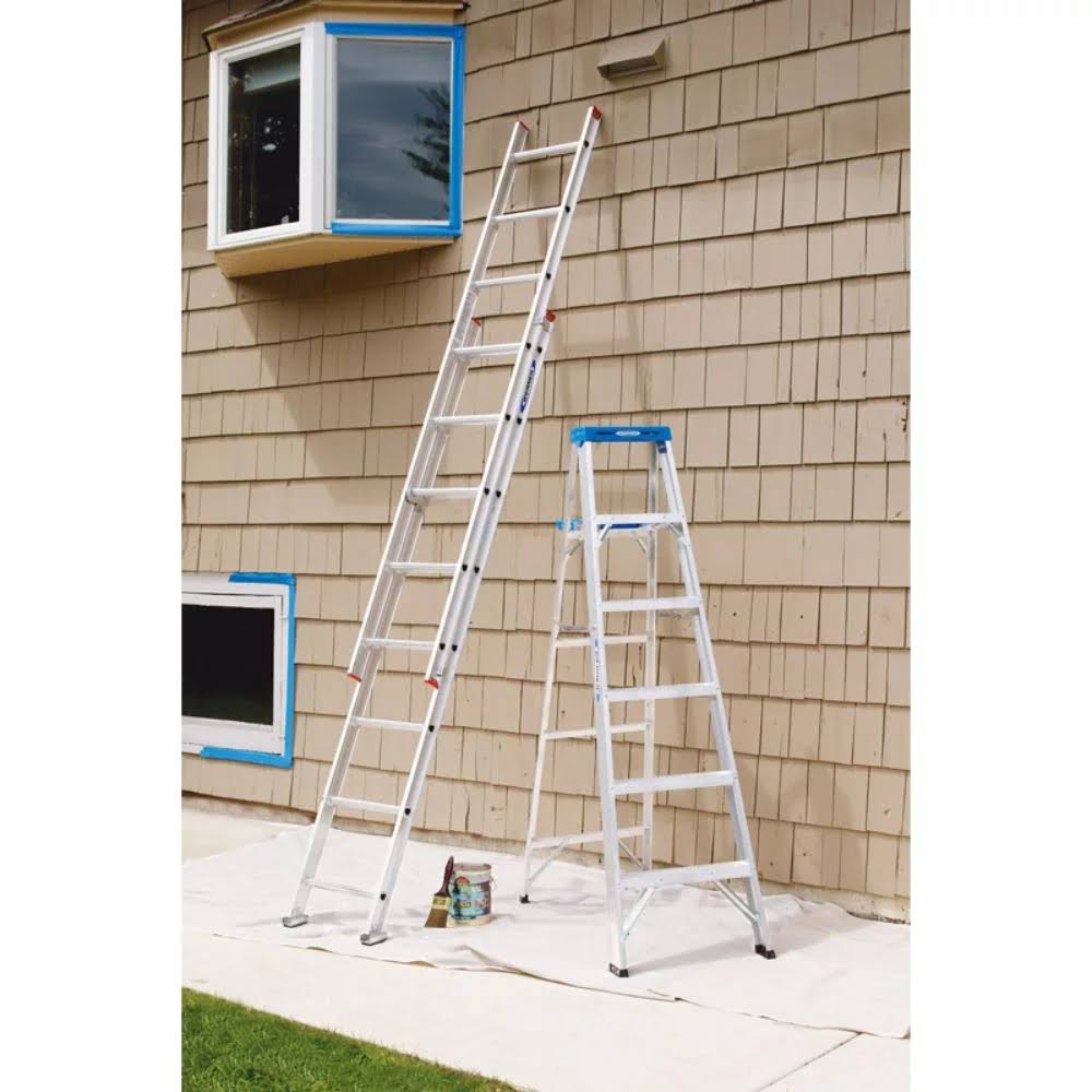 Werner 16-ft Aluminum 200-lb Type III Extension Ladder D716-2