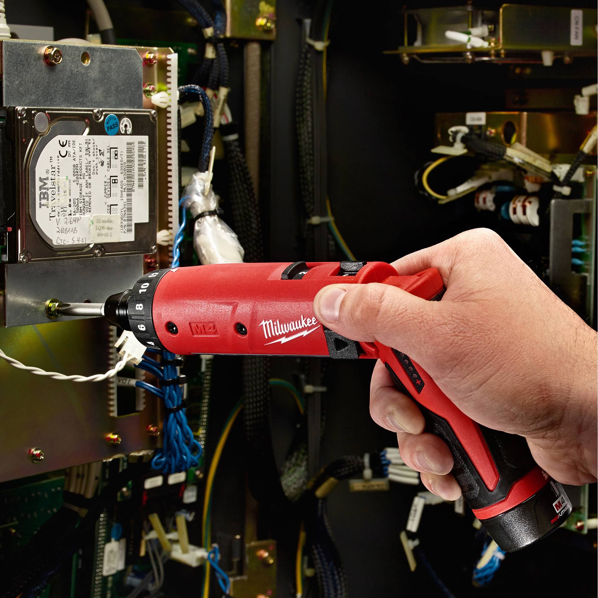 Milwaukee 2101-21 Cordless Screwdriver Kit, 4 V, 0.25