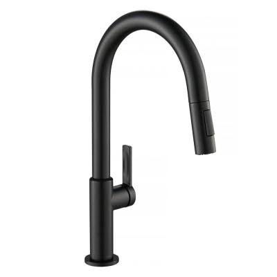 Kraus KPF-2820MB Oletto Single Handle Pull Down Kitchen Faucet Matte Black