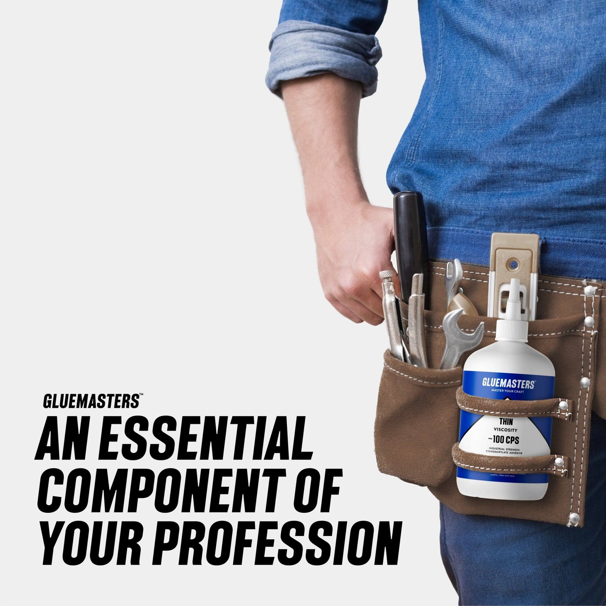 Gravix Pro Line- 16 oz- Professional Grade Cyanoacrylate (CA)Super Glue by Glue Masters- Medium 100 CPS Viscosity Adhesive for Woodworking