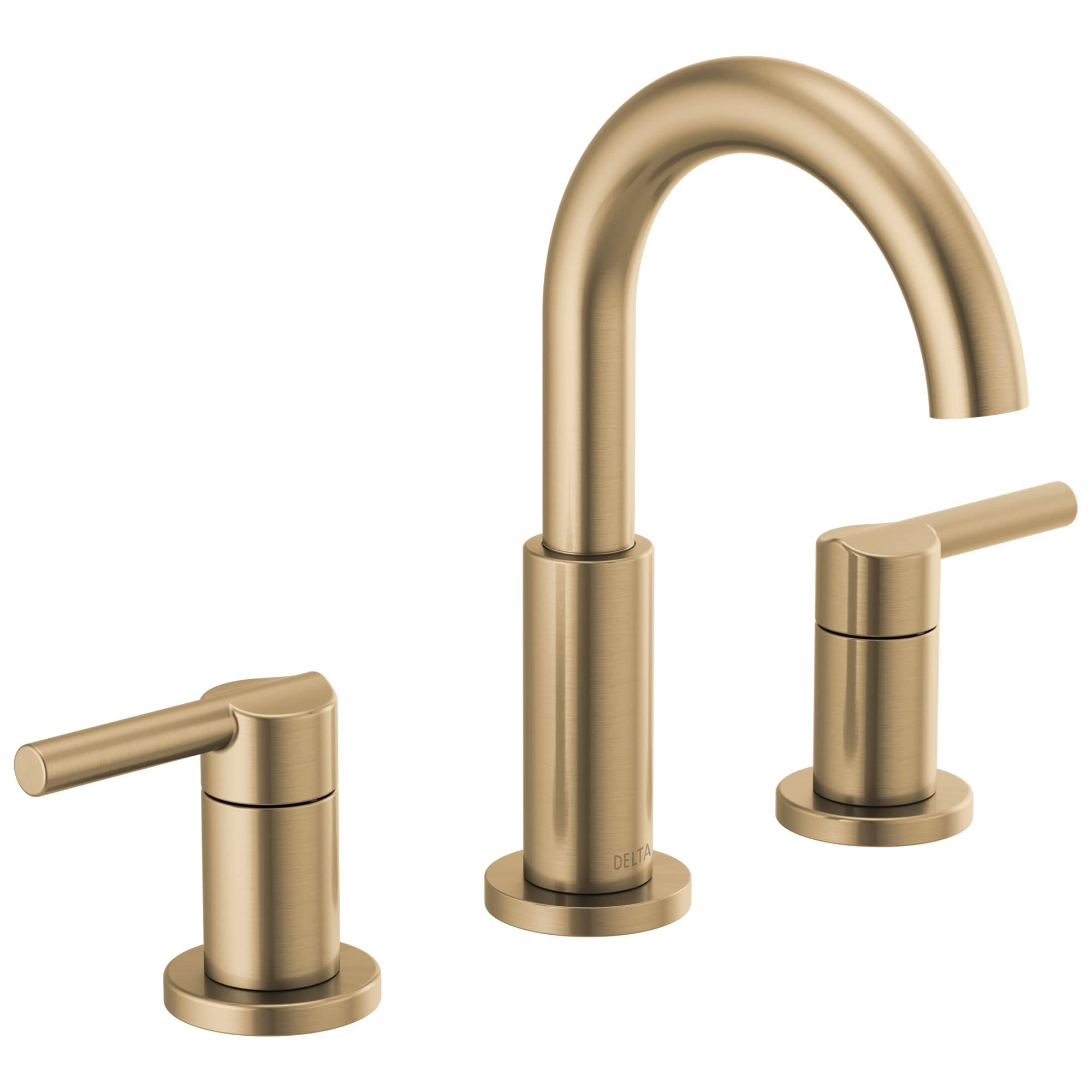 Delta Nicoli Two Handle Widespread Bathroom Faucet 35749LF Champagne Bronze