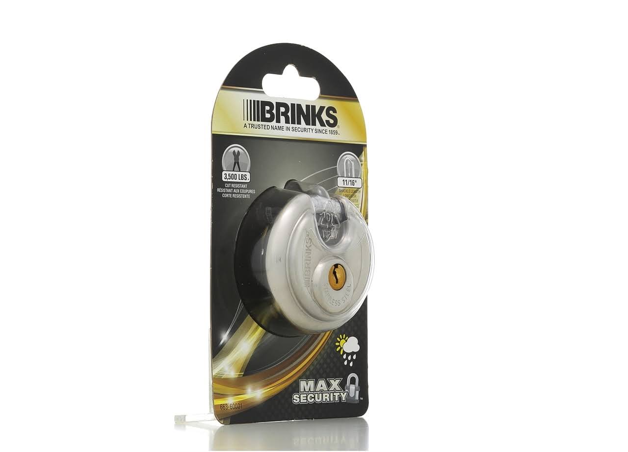 Brinks 60mm ProMax Security Stainless Steel Discus Padlock
