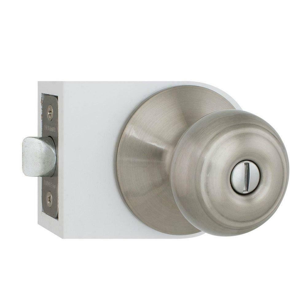 Defiant Hartford Bed and Bath Door Knob Satin Nickel Contractor Pack (6-Piece)