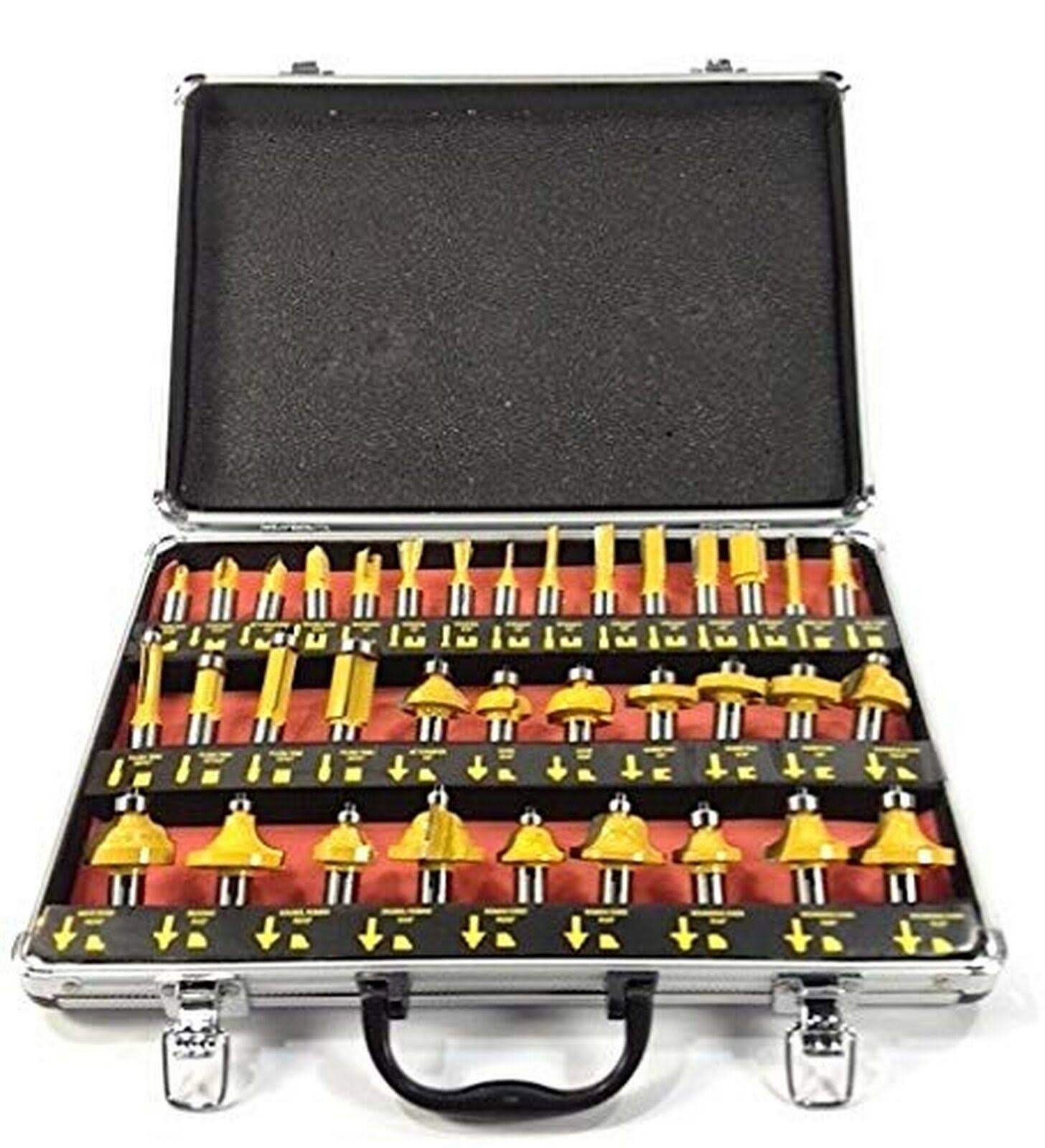 EDMBG Router Bits 35pc Set 1/4