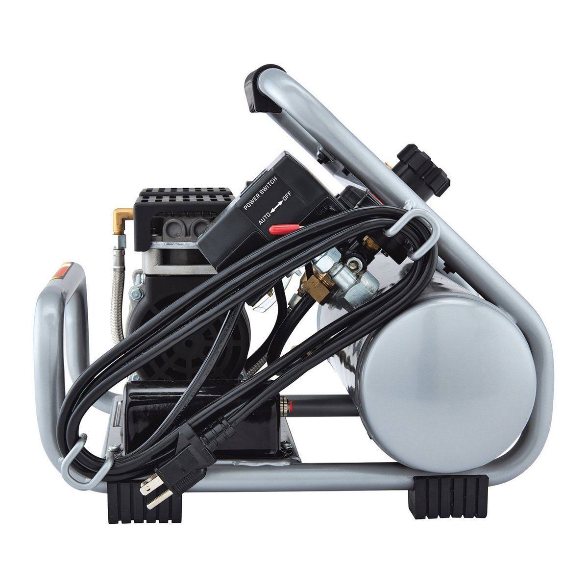 1 Gallon 135 PSI Ultra Quiet Hand Carry Jobsite Air Compressor 64592