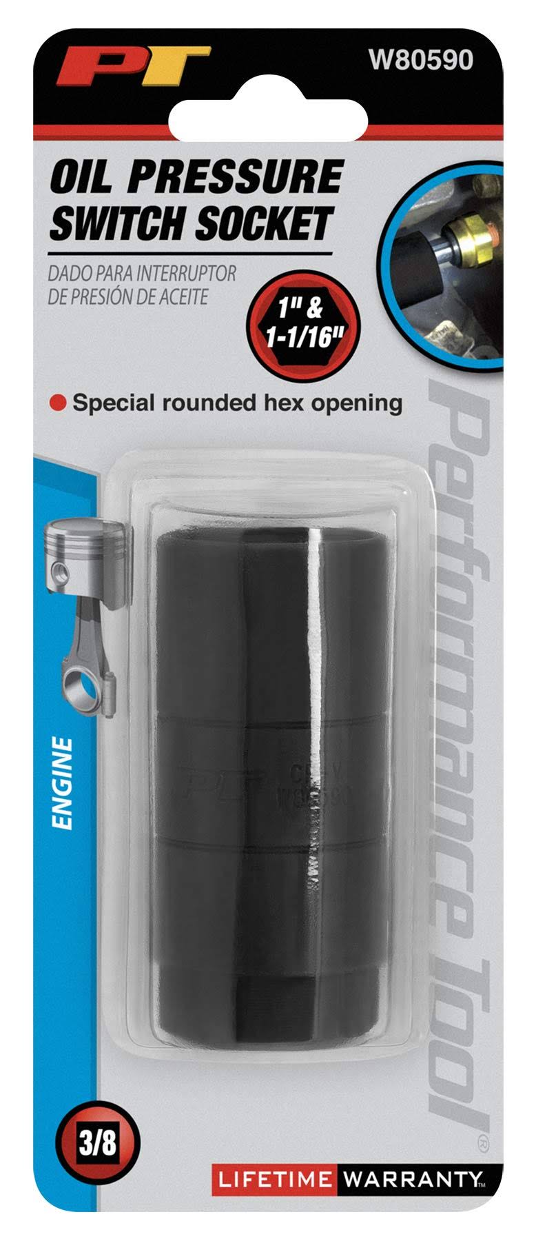 Perform Tool W80590 Oil Pres Switch Socket