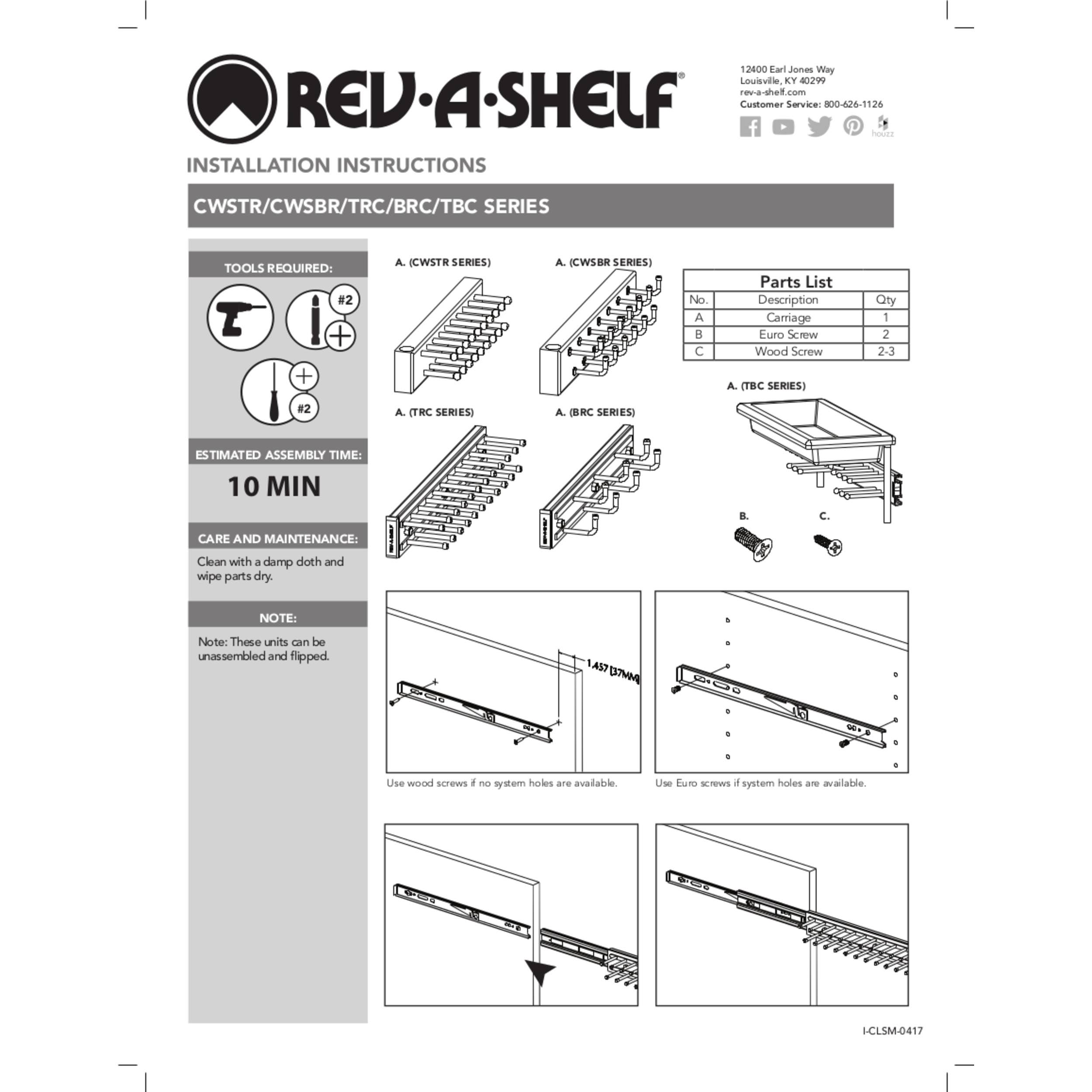 Rev-A-Shelf- TRC-14CR- 14