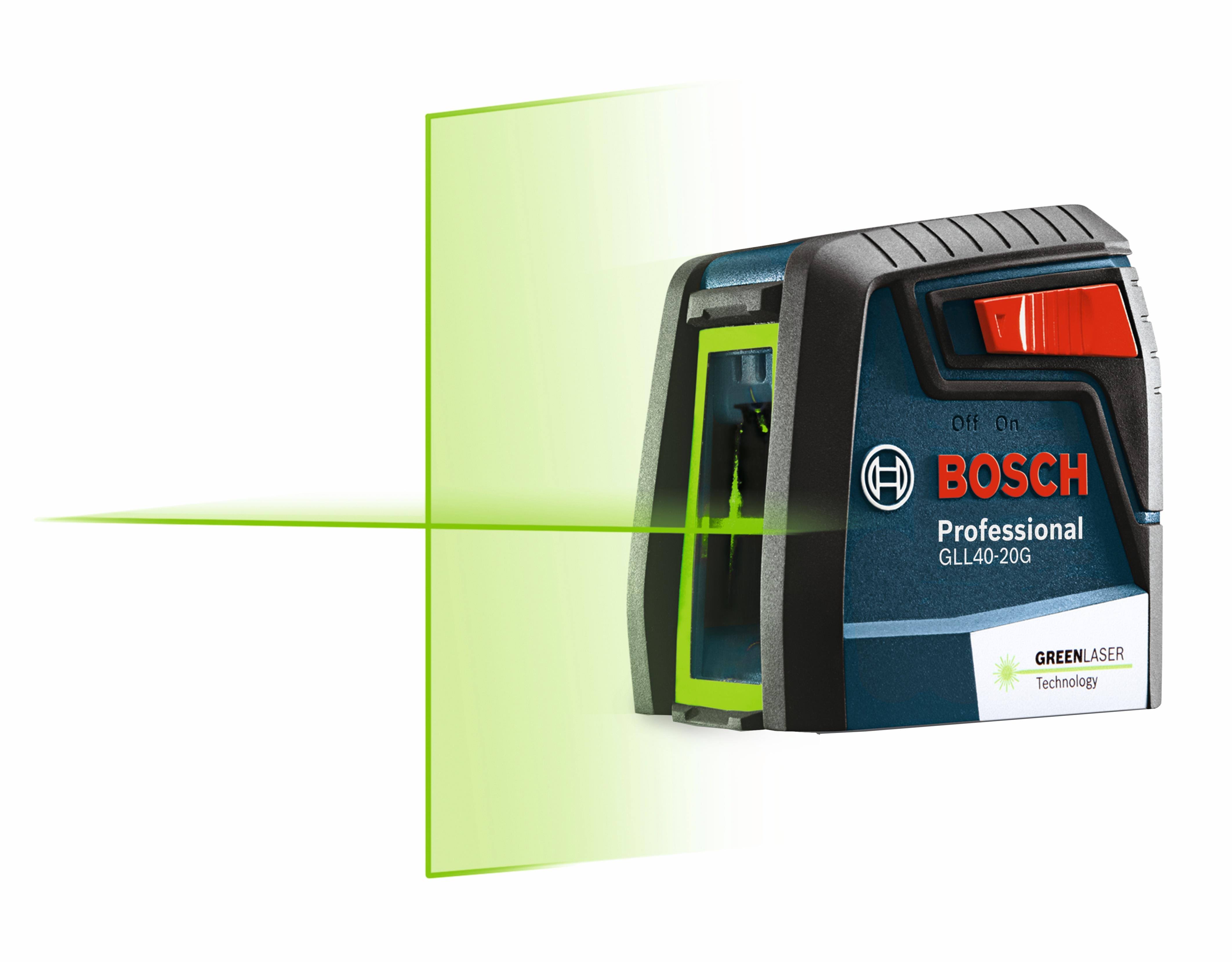 Bosch Gll40-20g Green Beam Self-Leveling Cross-Line Laser