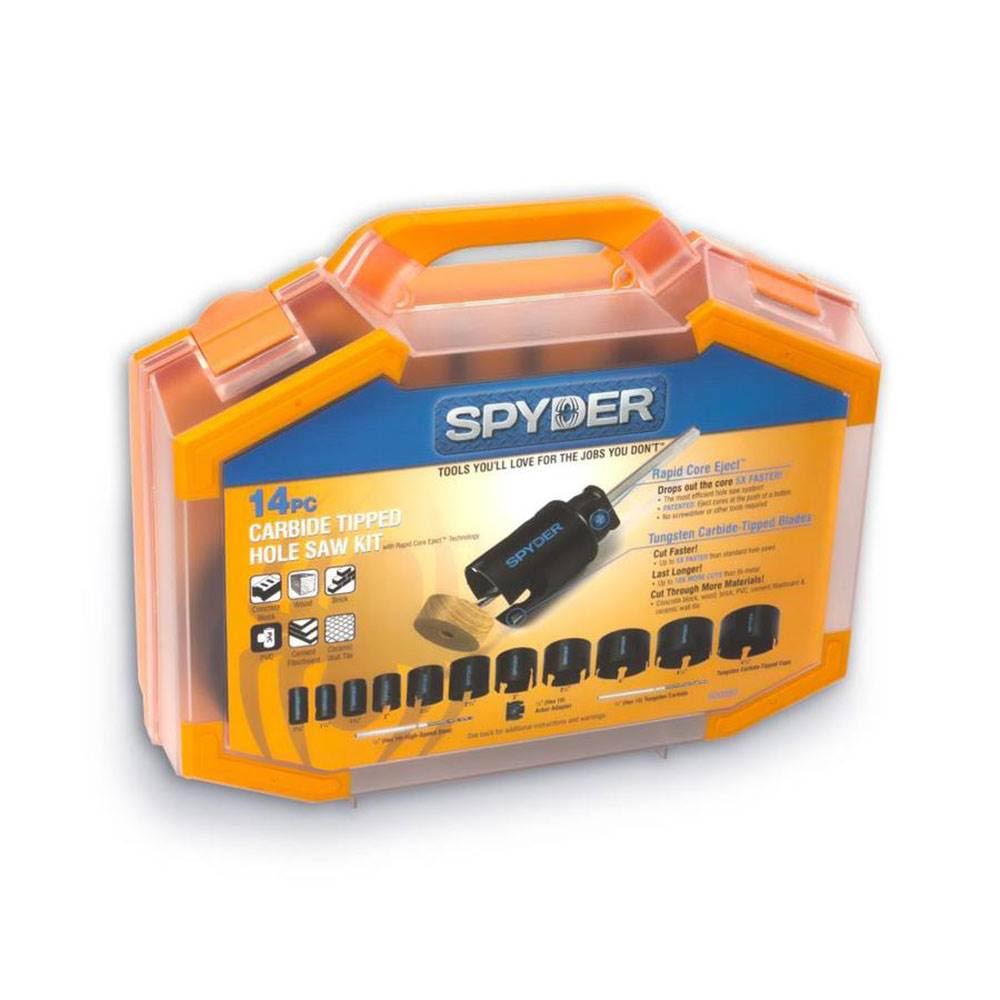 Spyder 600880 Carbide-Tipped Hole Saw Kit