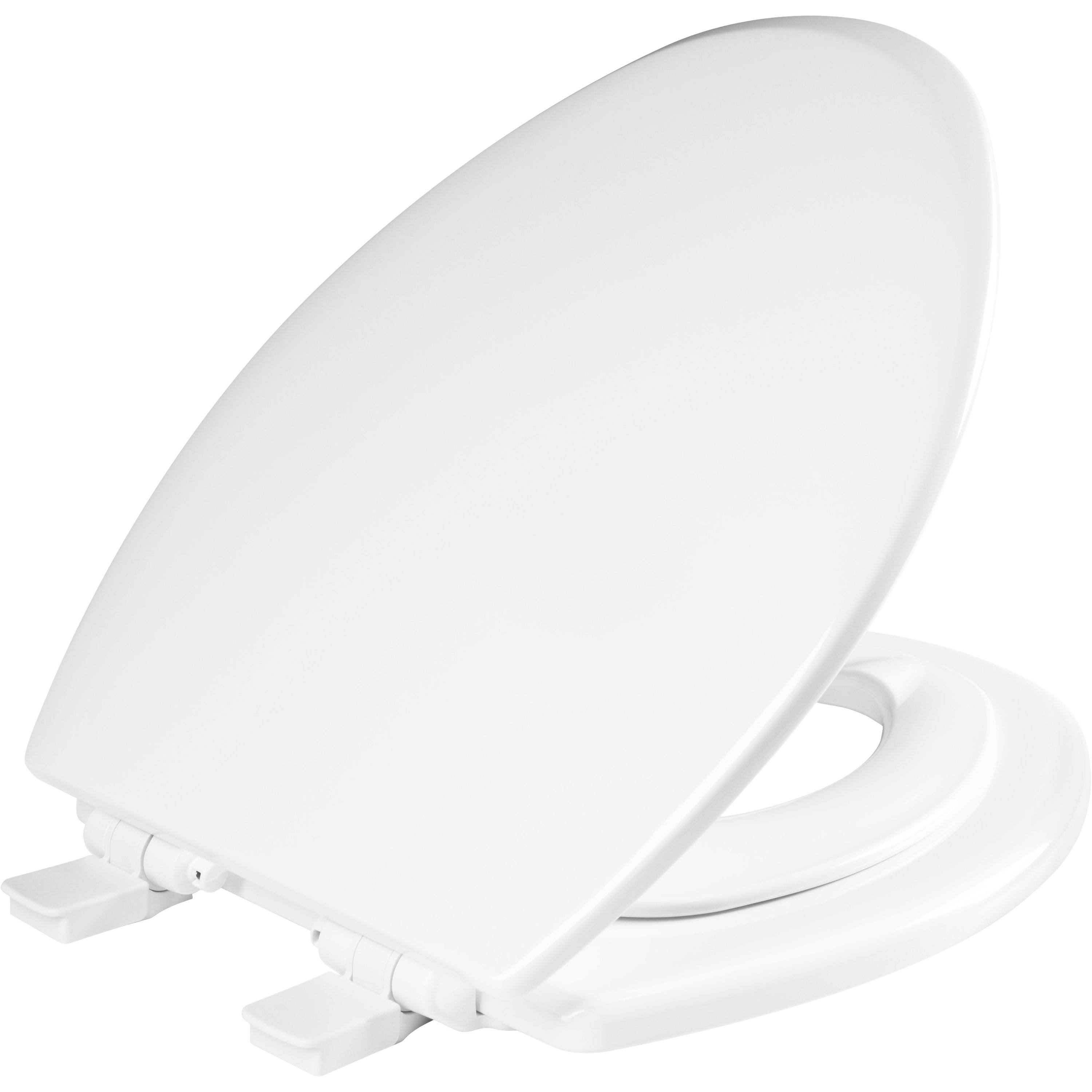 Mayfair by Bemis NextStep2 White Elongated Slow-Close Toilet Seat