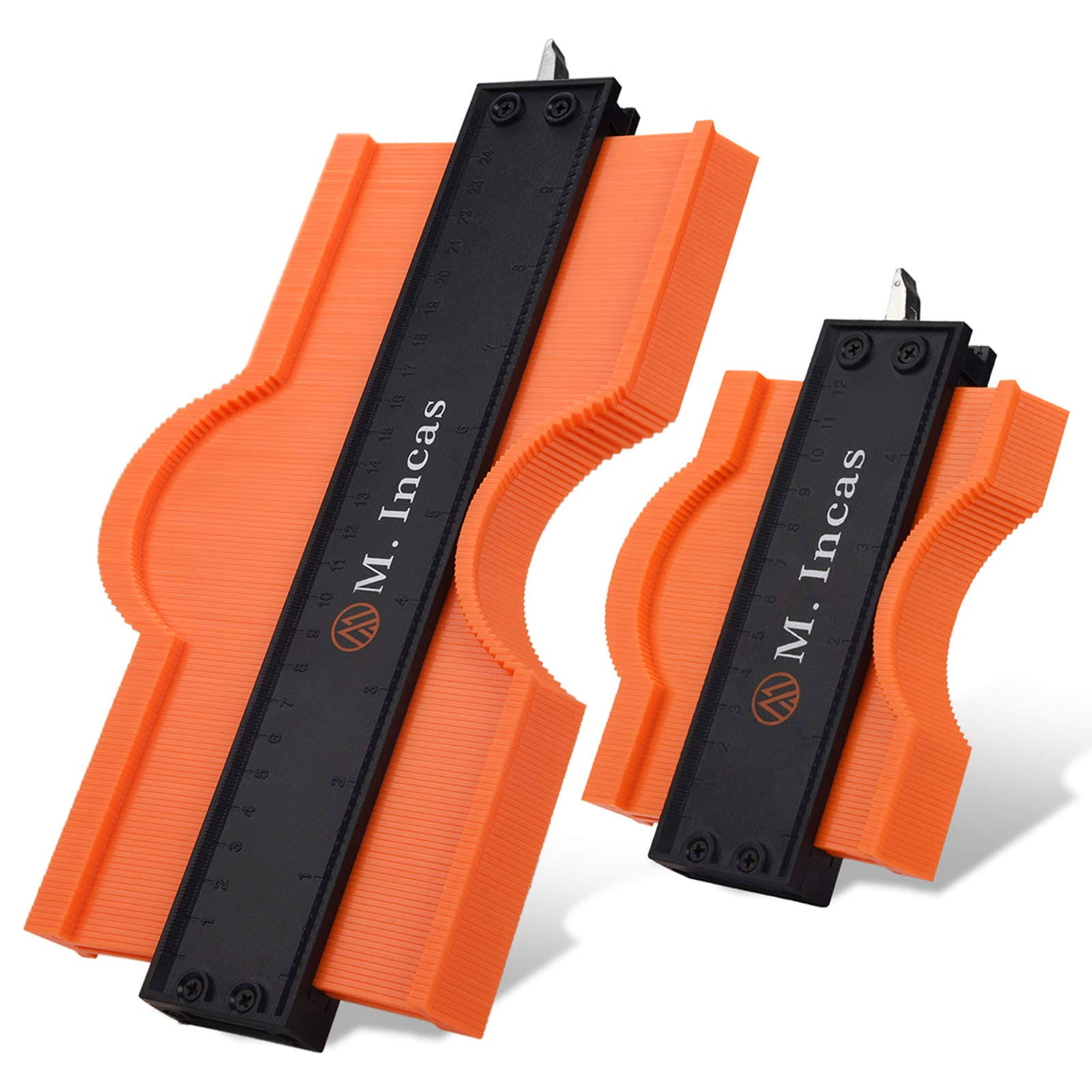 Contour Gauge with Lock|10+5 inch Construction Rulers Measure Tool for Corners and Contoured, Handyman DIY Woodworking Tools, Construction Carpenter