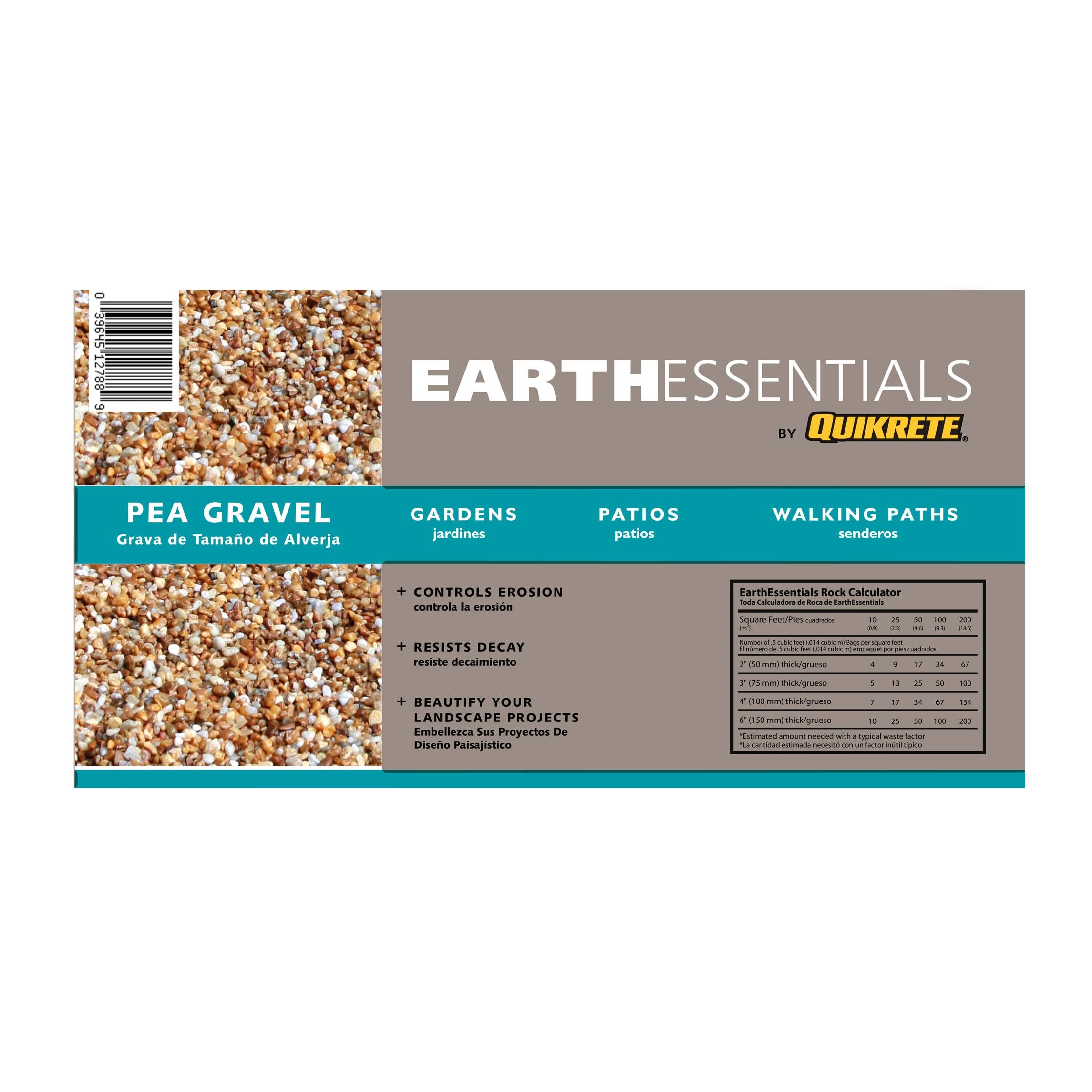 EarthEssentials by Quikrete 0.5-cu ft 50-lb Multiple Colors/Finishes Pea Gravel | 127889