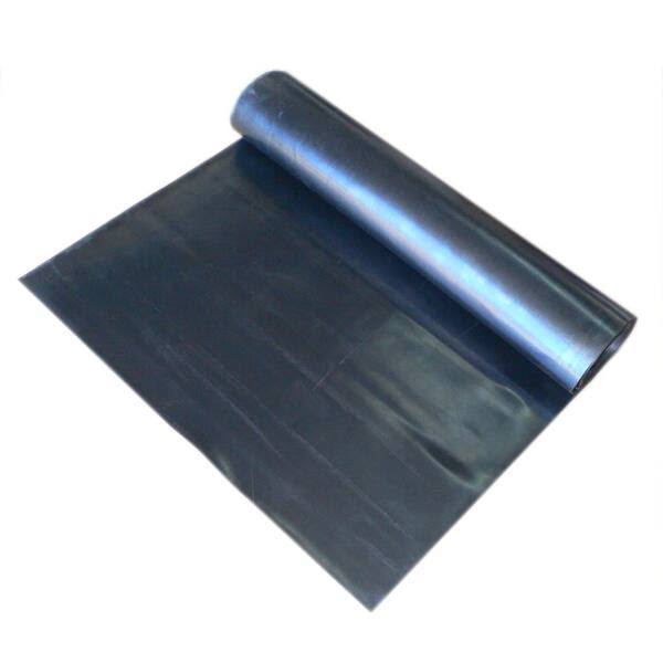Rubber Cal 20-109 EPDM 1/16 in. x 36 in. x 192 in. Commercial Grade 60A Rubber Sheet- Black