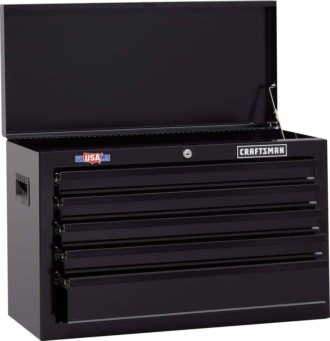 Craftsman 1000 Series 26-in W x 17.25-in H 5-Drawer Steel Tool Chest (Black)