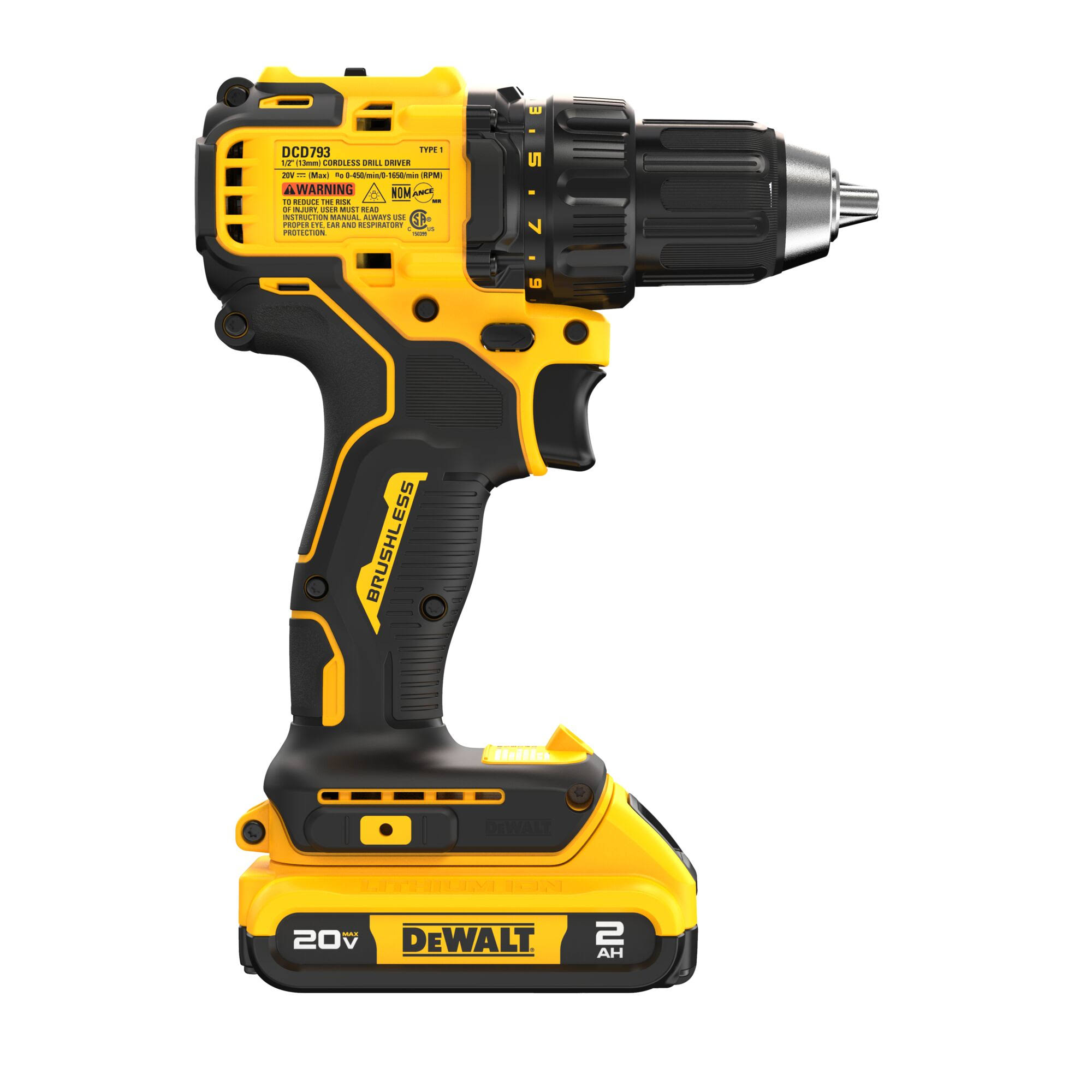 DeWalt DCD793D1 20V Max Brushless Cordless 1/2