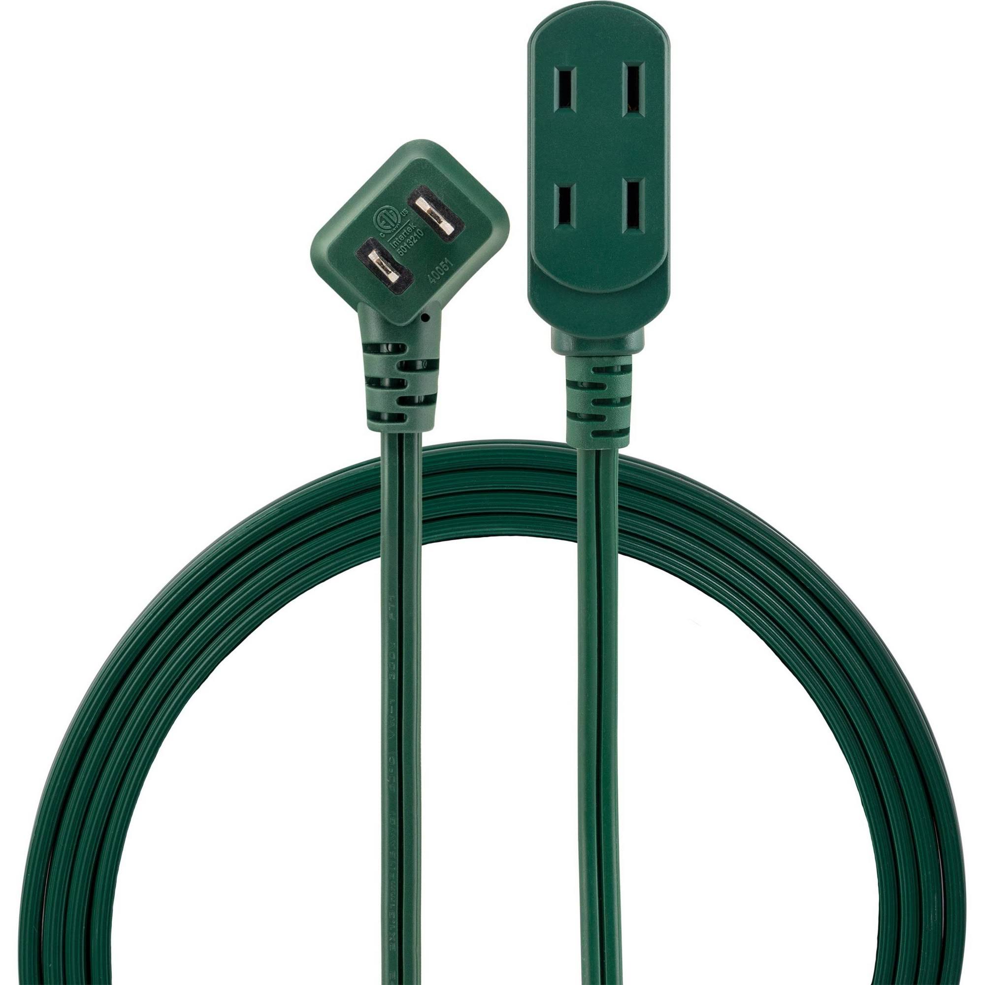 Philips 3-Outlet Polarized Extension Cord- Indoor, Green, 6 ft