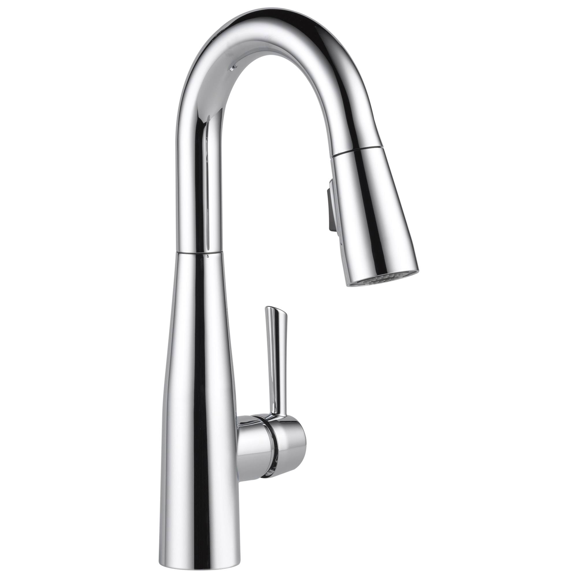 Delta 9913-DST Essa Chrome Single Handle Pull-Down Bar / Prep Faucet