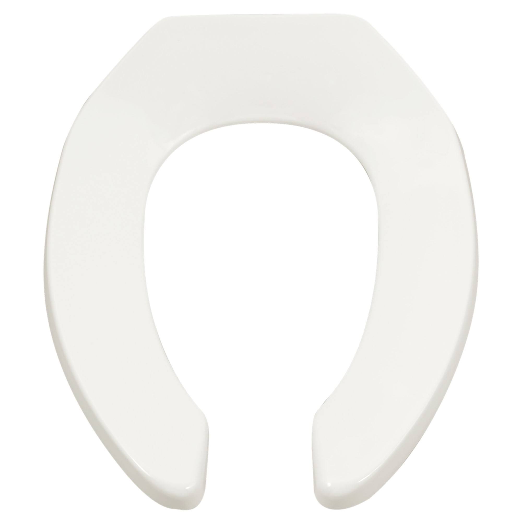 American Standard 5901100.020 Heavy-Duty Commercial Elongated Open Front Toilet Seat, White