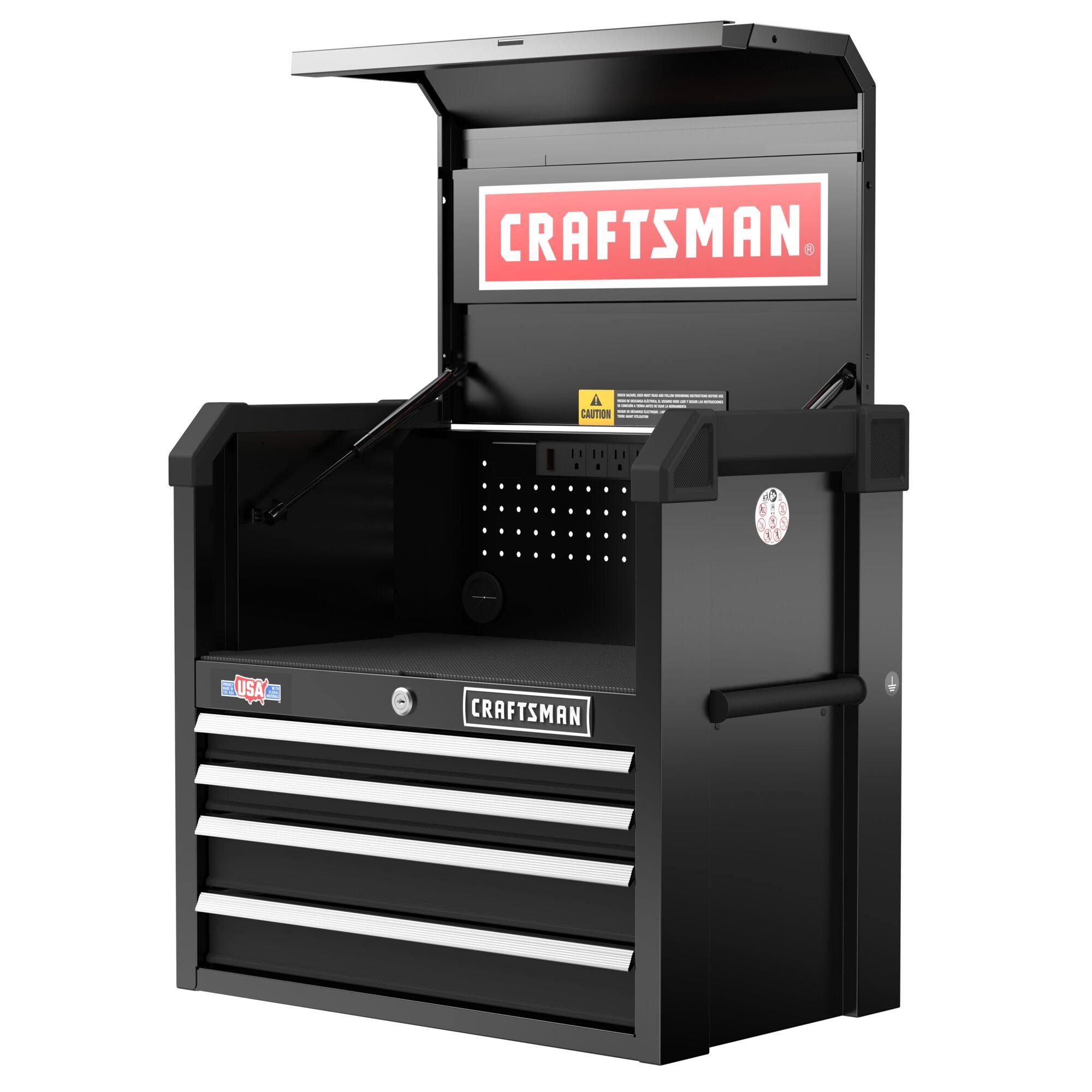 Craftsman 2000 Series 26-in W x 24.7-in H 4-Drawer Steel Tool Chest (Black) CMST98267BK