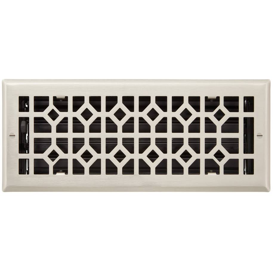 Appert Steel Wall Register Signature Hardware Brushed Nickel 4
