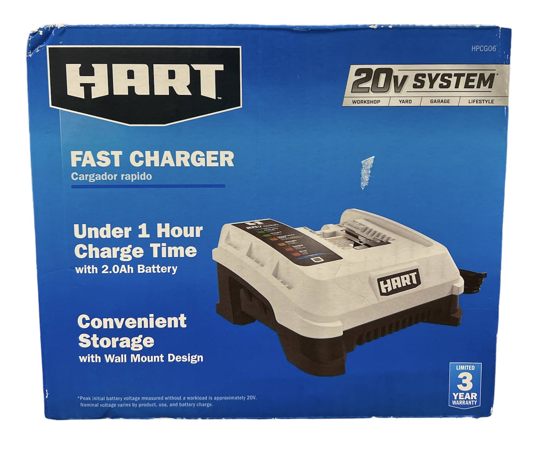 Hart 20-Volt 3A Rapid Charger (Battery Not Included)