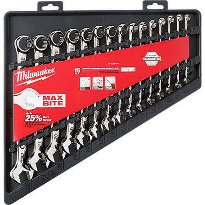 Milwaukee 48-22-9515- 15 Piece Combination Wrench Set Metric