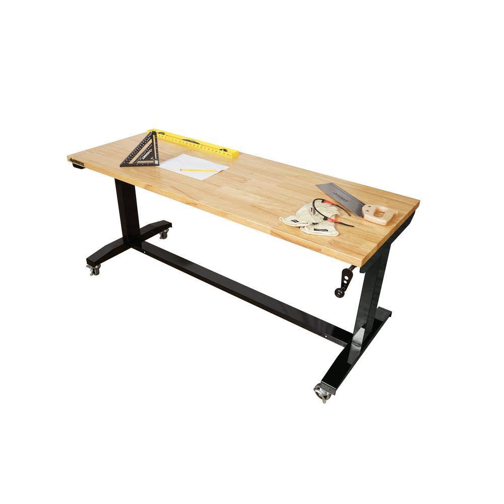 Husky 62 in. Adjustable Height Work Bench Table