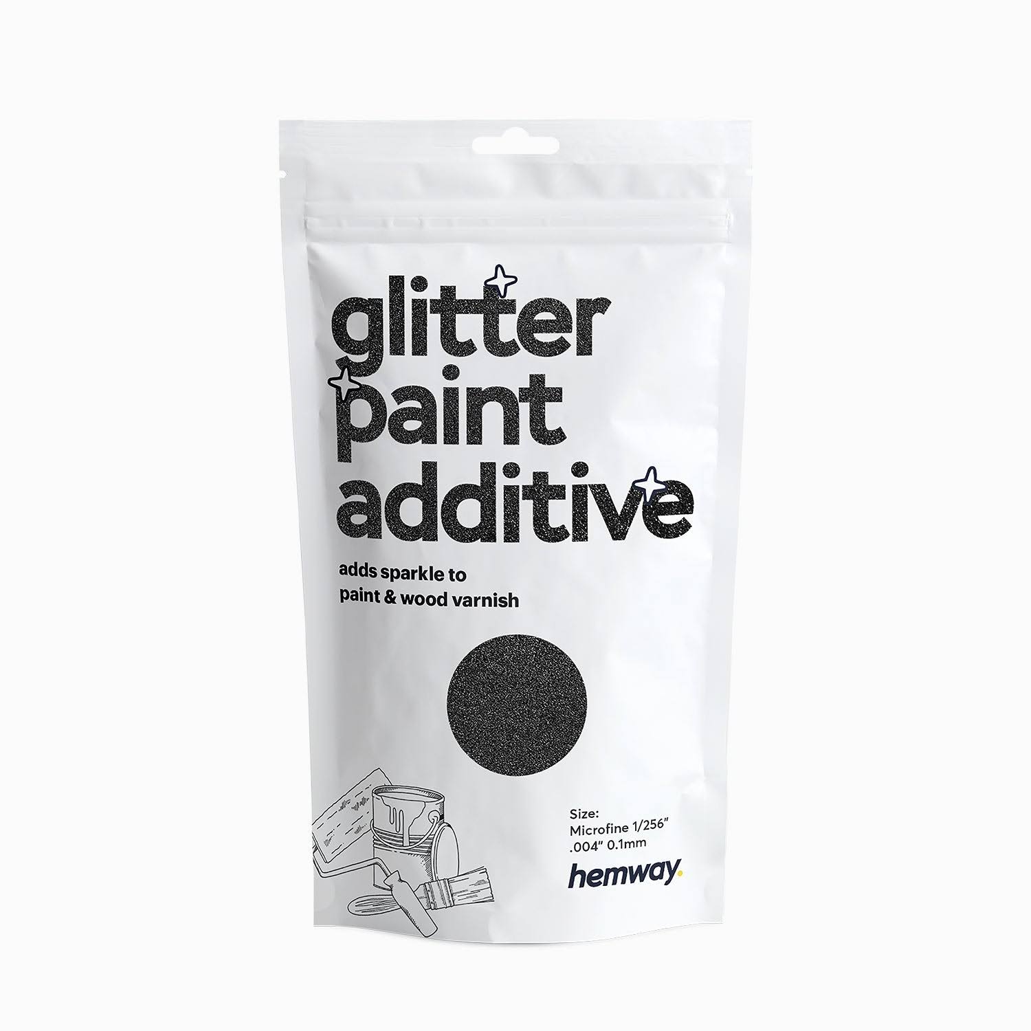 Glitter Paint Additive- Black