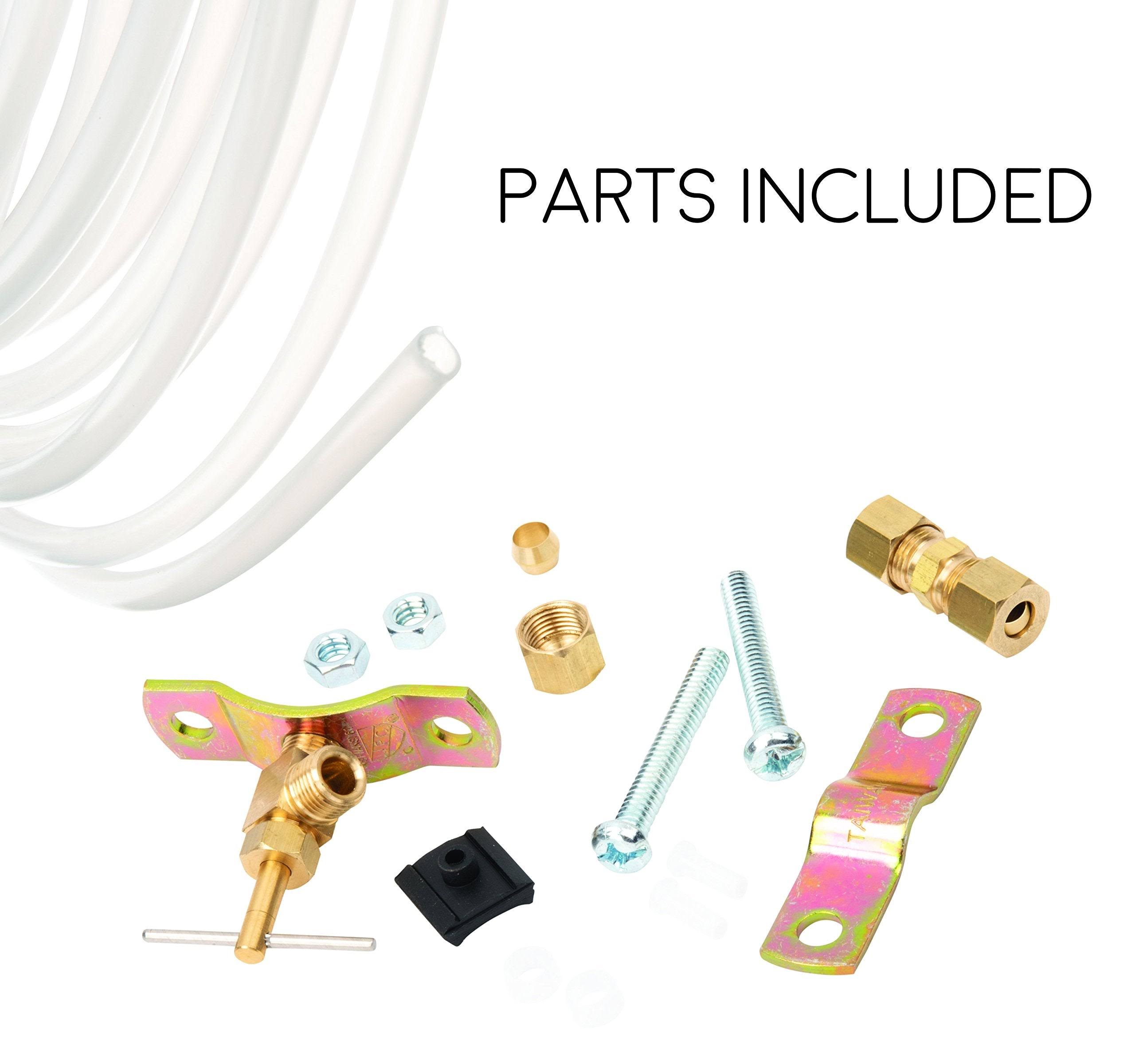 Ice Maker and Humidifier Installation Kit by Choice Hose and Tubing | Poly Tubing, Includes Everything Necessary for Complete Installation