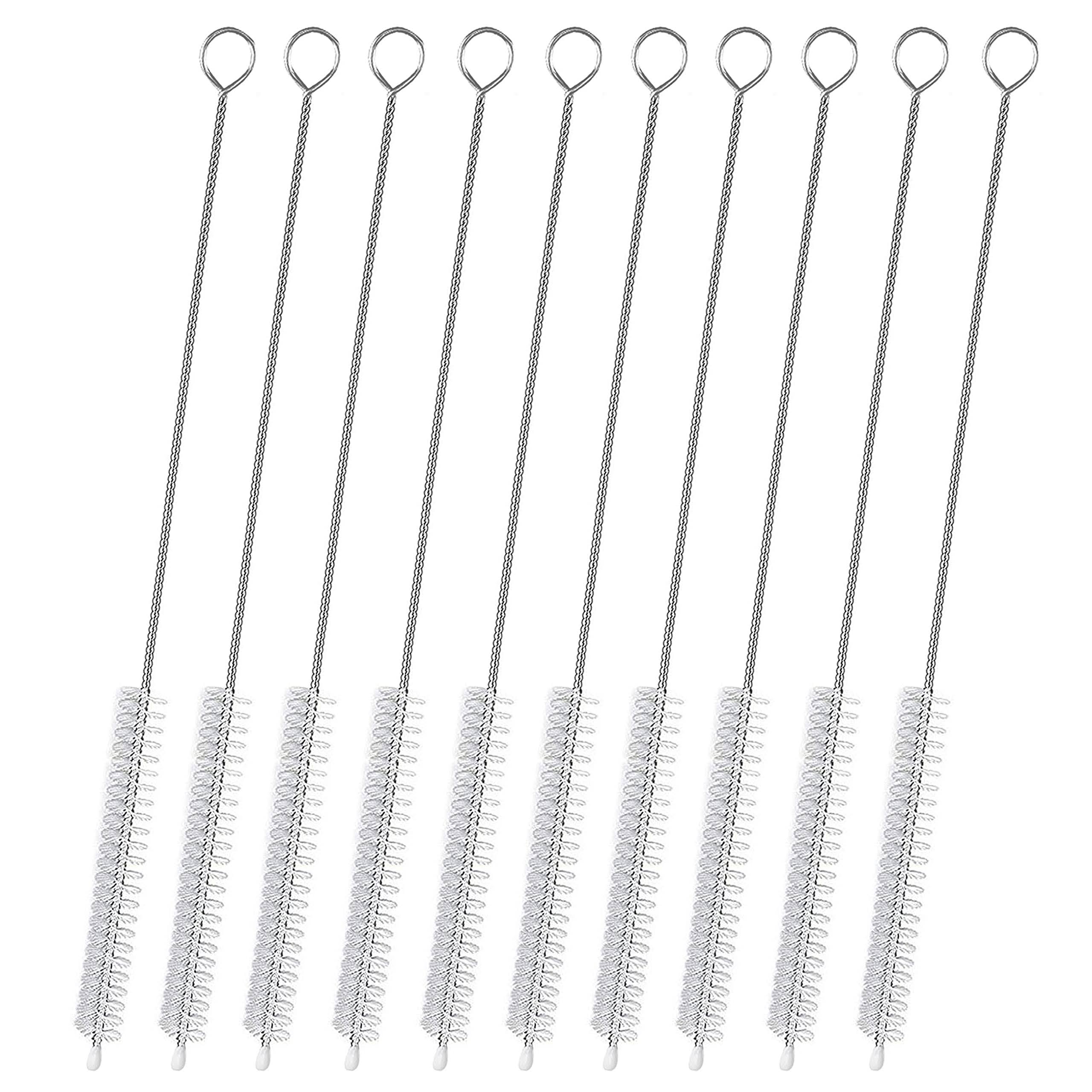 CIDYAUST Straw Cleaner Brush Extra Long 12 inch, Extra Wide 12mm Diam Straw Brushes for Cleaning Straws, Straw Cleaning Brush for Tubes, Water Bottle, Sippy