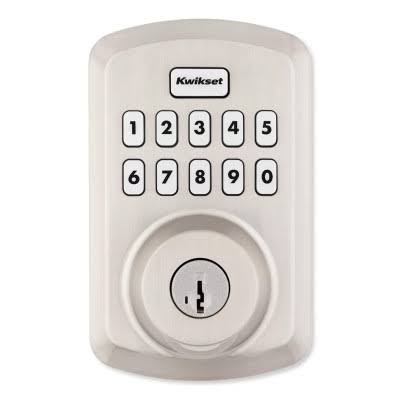 Kwikset Matte Black Metal Electronic Touch Pad Deadbolt