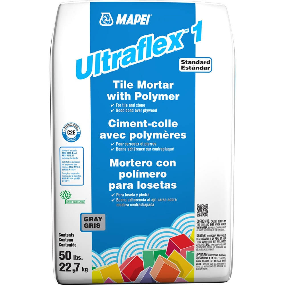 Mapei Ultraflex 1 50-lb Gray Thinset Tile Mortar | 0060048L