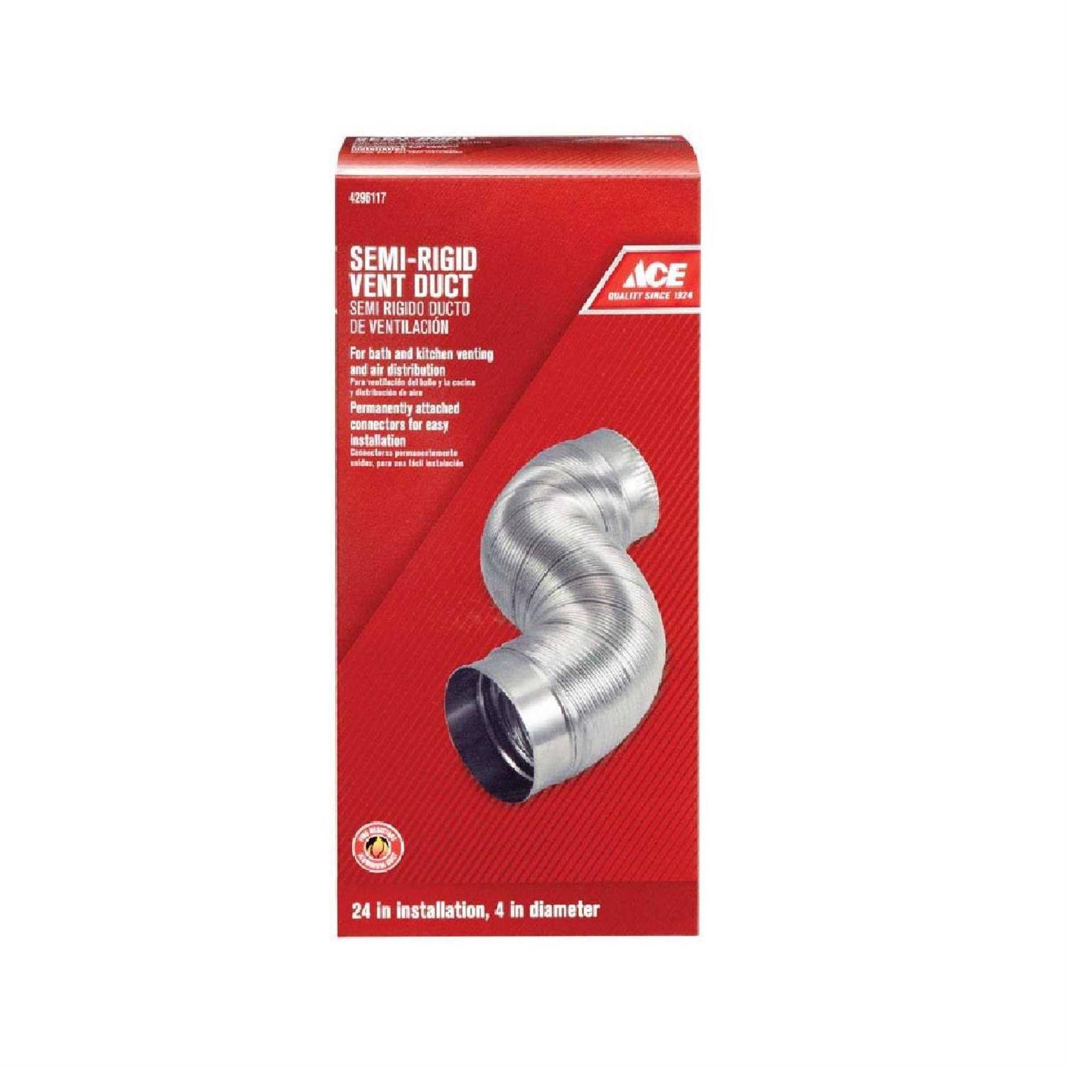 Ace Dryer Hookup Semi Rigid Duct with Connectors, 4