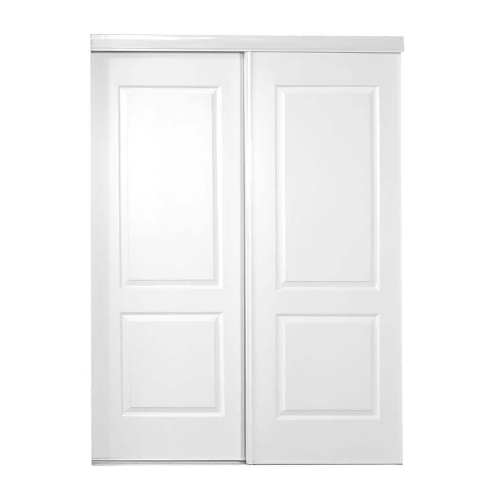 TRUporte 71 in. x 80 in. 108 Series Primed 2 Panel Square