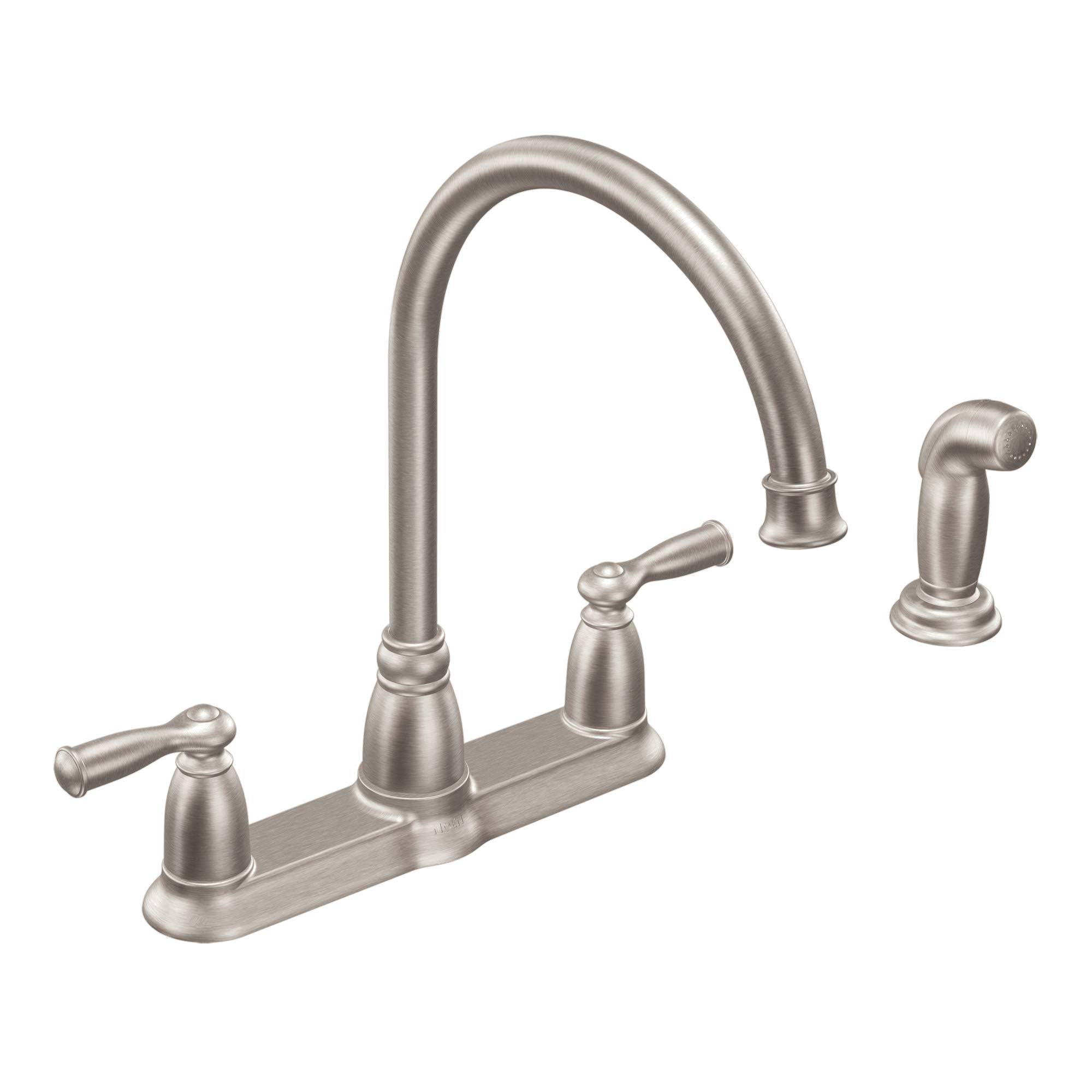 Moen Banbury Two-handle Kitchen Faucet, Stainless Steel