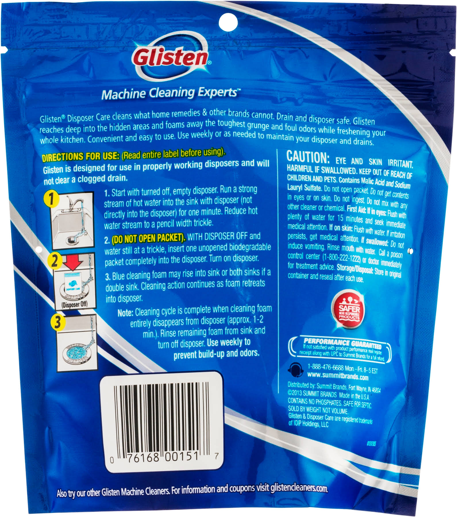 Glisten Garbage Disposer, Cleaner- 4.9 oz