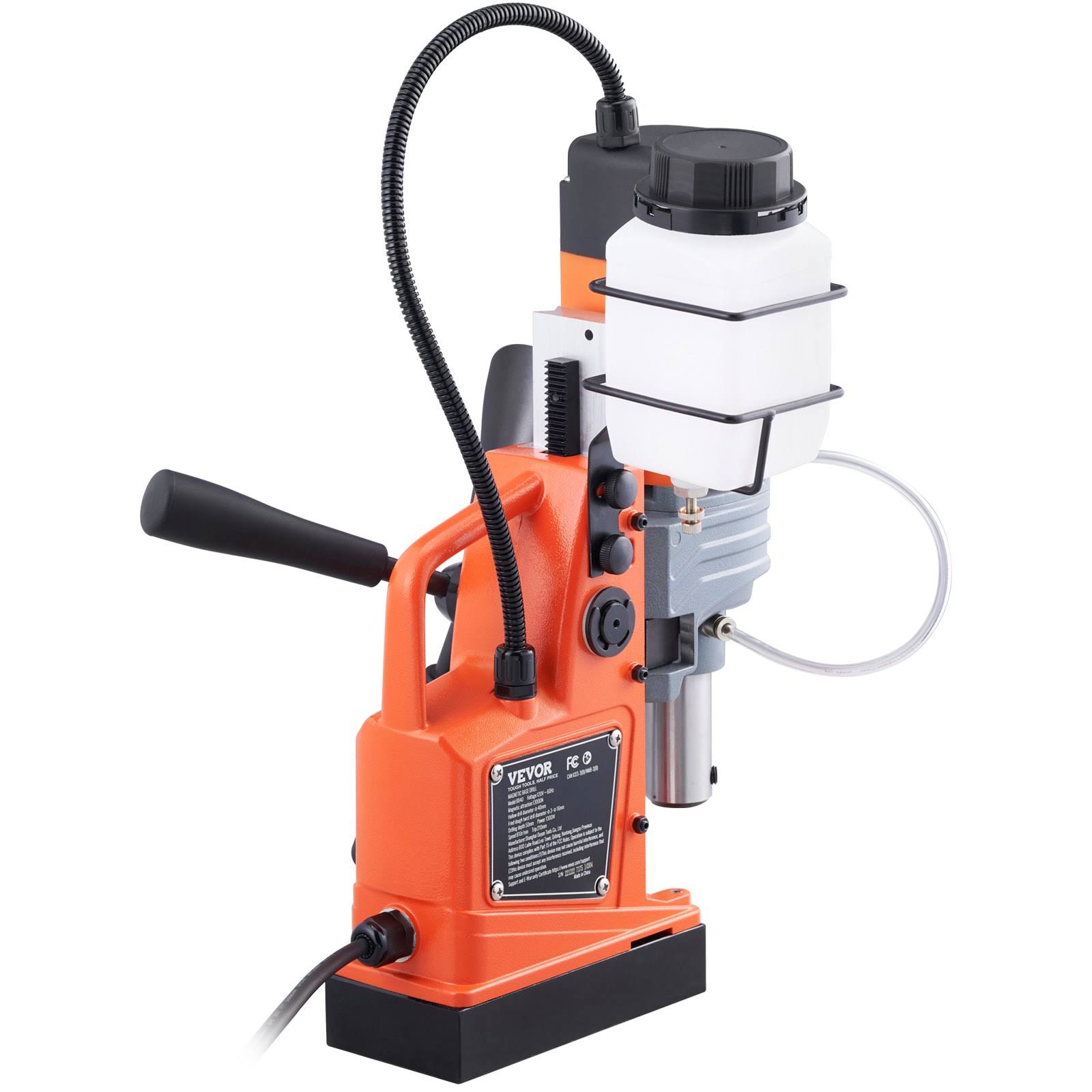 VEVOR Magnetic Drill 1300W 2922lbf/13000N Portable Mag Drill Press 810rpm 8840