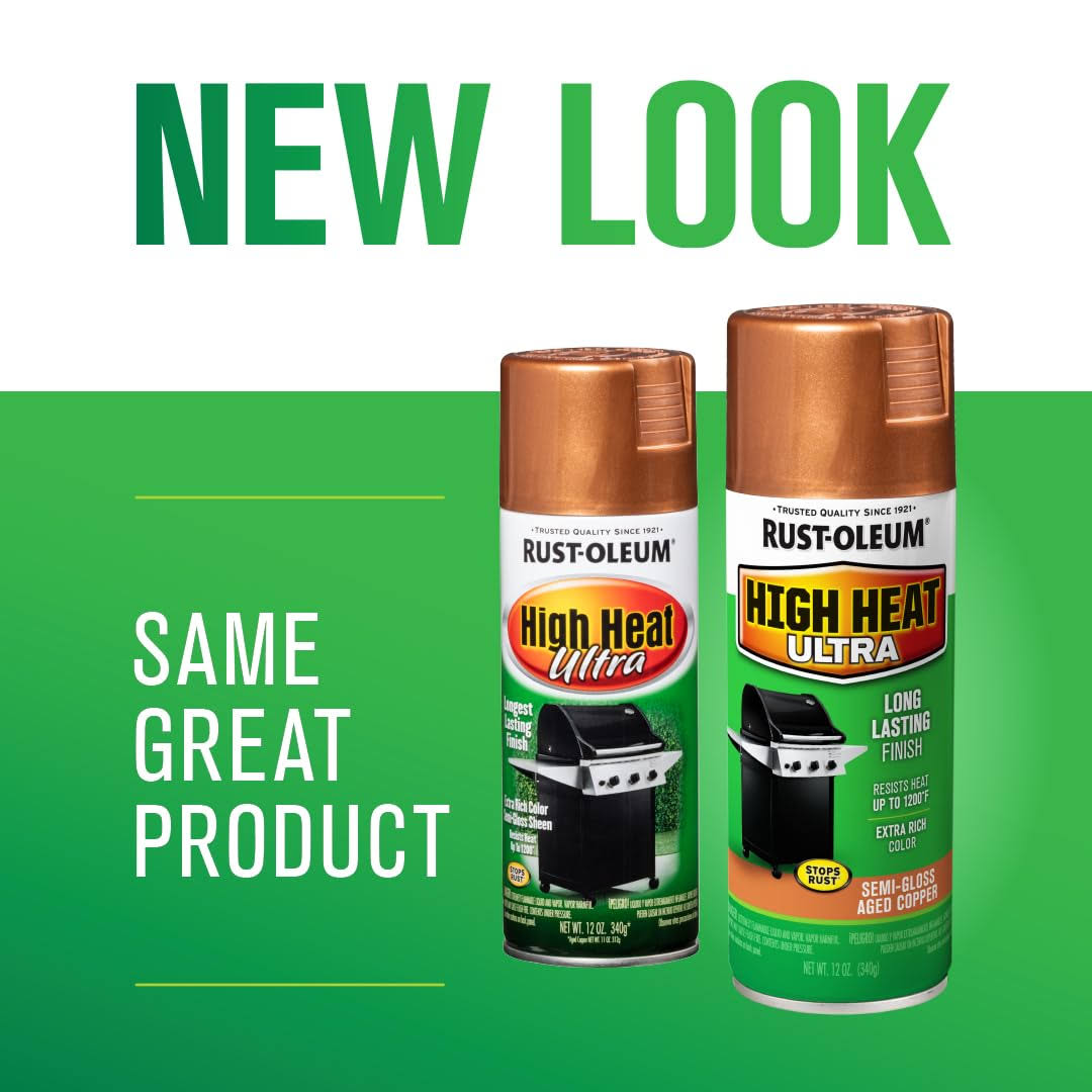Rust-Oleum 241232 High Heat Ultra Enamel 12oz. Aged Copper Spray
