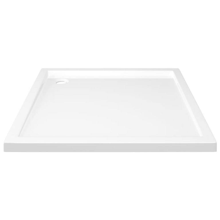 vidaXL Rectangular ABS Shower Base Tray White 31.5