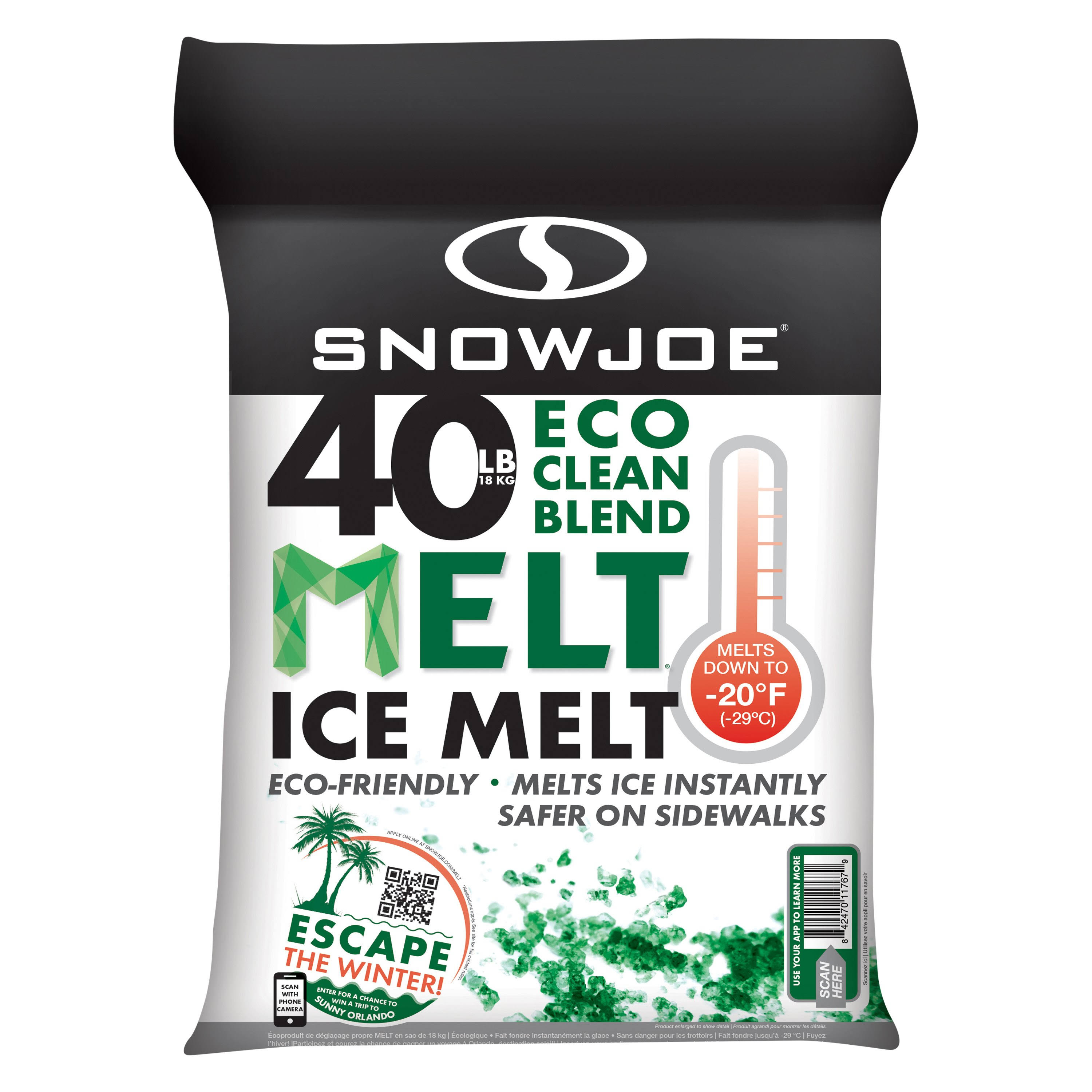Snow Joe MELT40ECO Eco Clean Ice Melt , 40-lbs