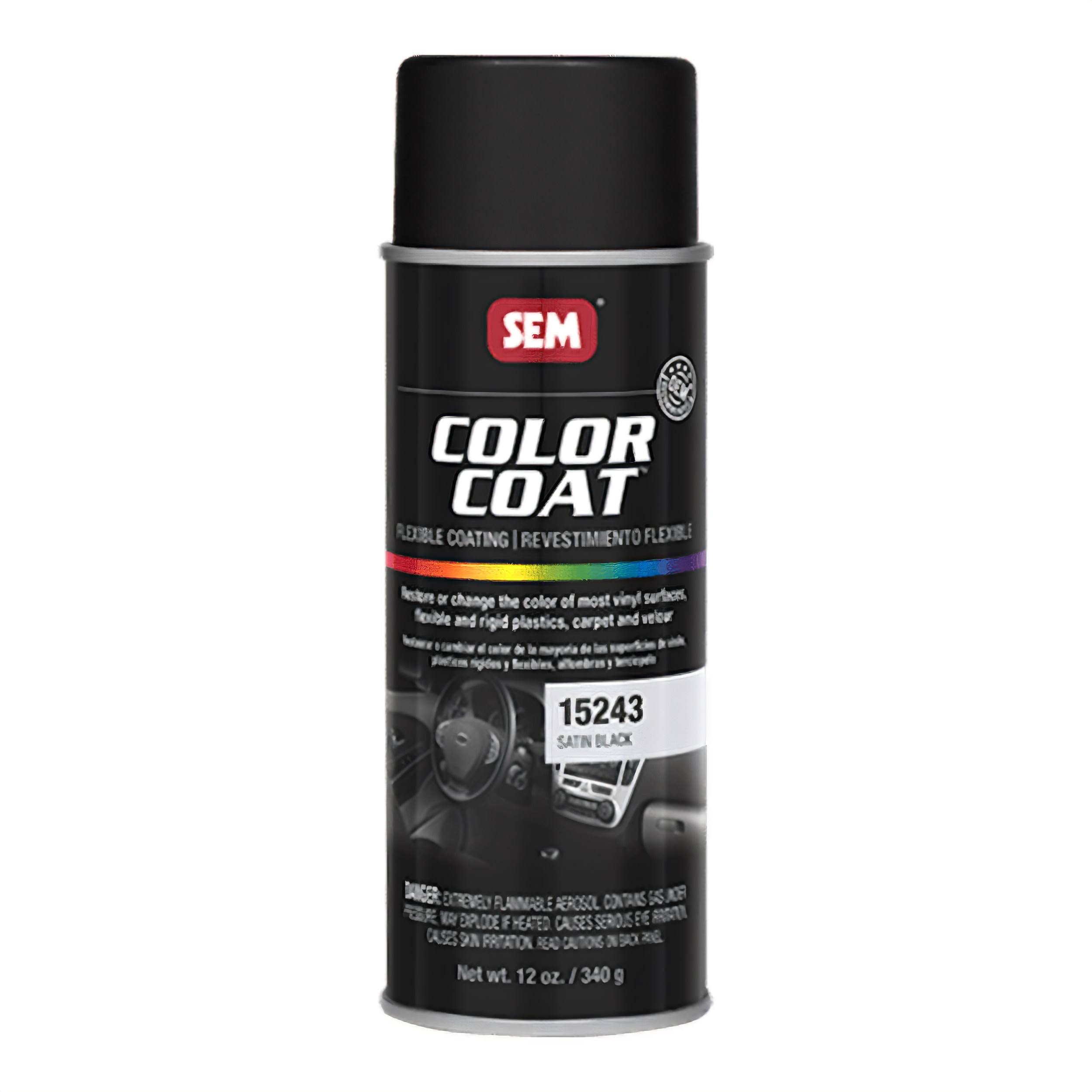 SEM 15243- Satin Black Color Coat Aerosol