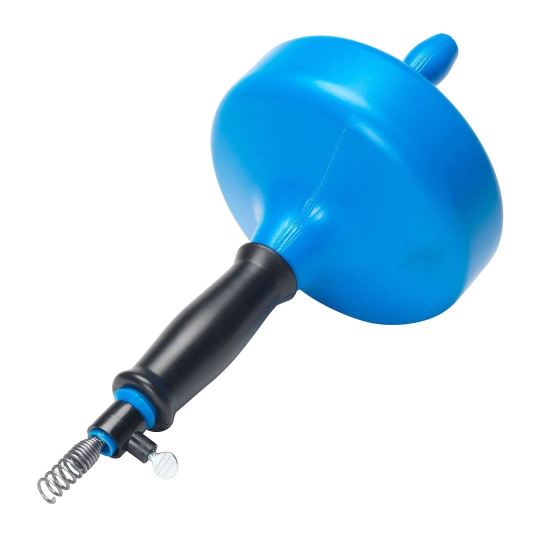 Plumb Craft Handheld 1/4/ in. Diameter x 15 ft. Drain Snake Canister Auger with Plastic Drum and Open-Hook Cable, Manual Crank, Size: 15'