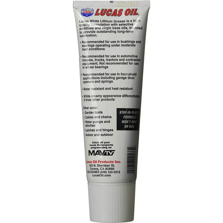 Lucas Oil 10533 White Lithium Grease, 8 oz, Men's, Size: 8 Ounce