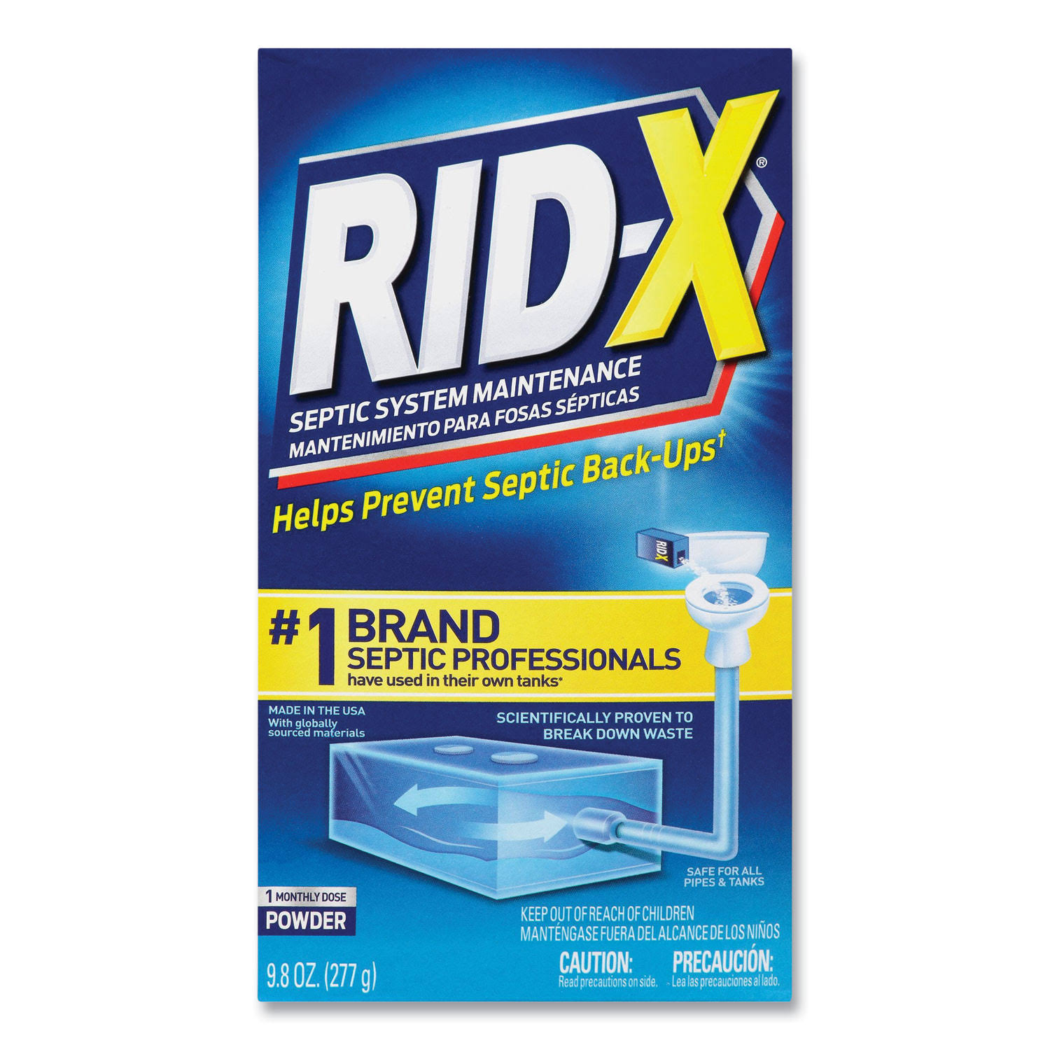 Rid-x Septic System Treatment Concentrated Powder- 9.8 oz.