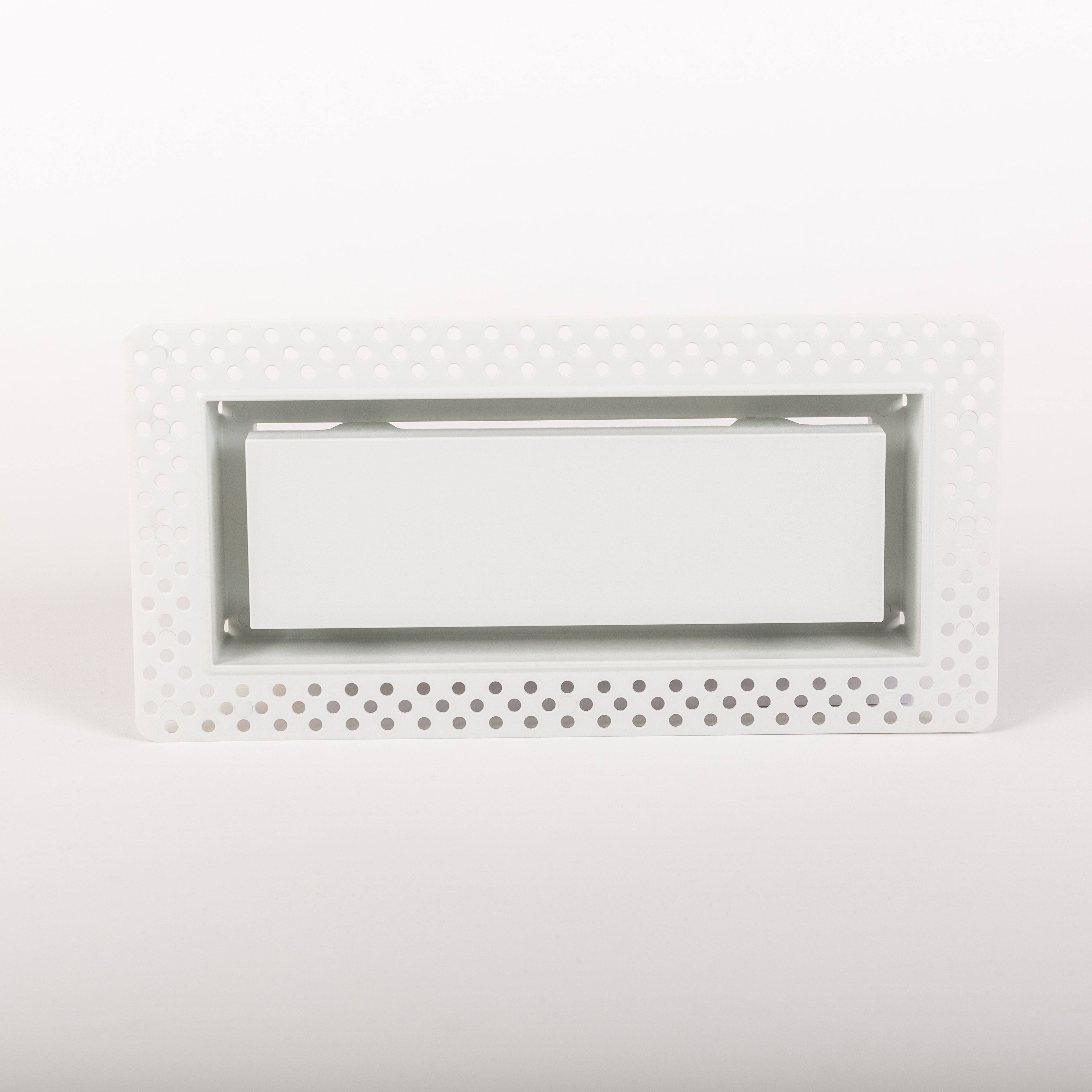 Aria Lite- Flush Wall Vent 4 in.x10 in. White