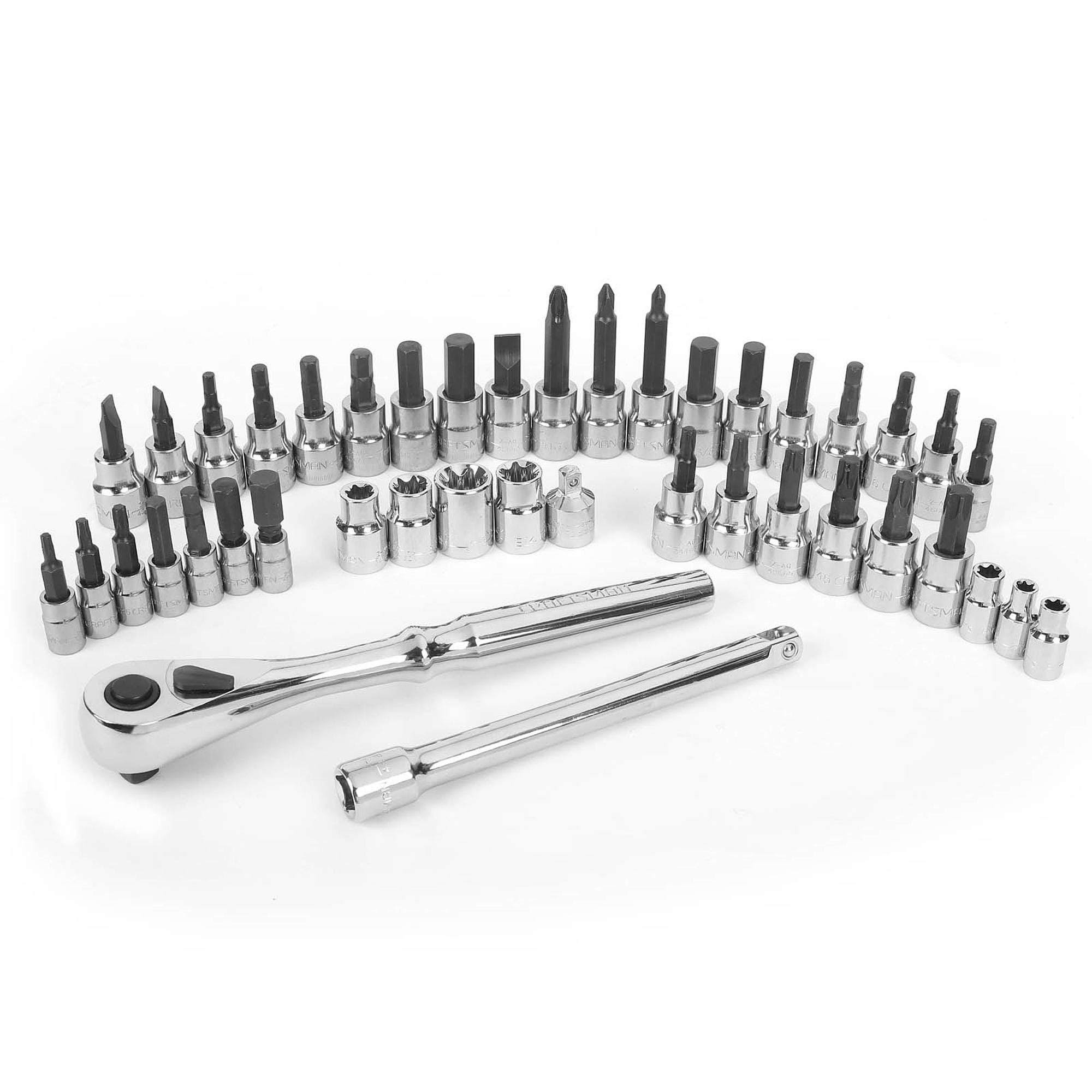 Craftsman 42 Piece 1/4 and 3/8-Inch Drive Bit and Torx Bit Socket Wrench Set